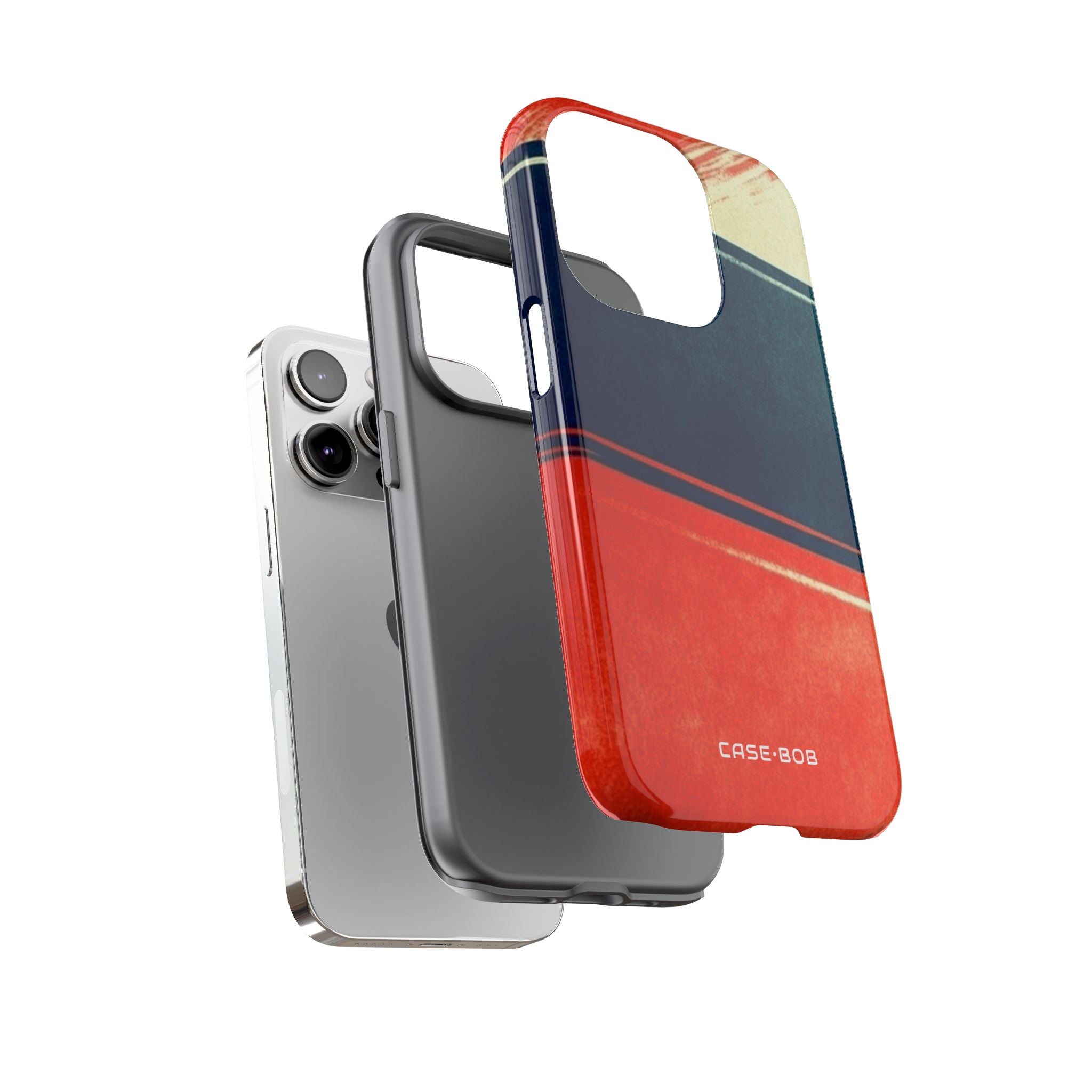 Blue Diagonal Motion iPhone 14 Pro Case - Tough