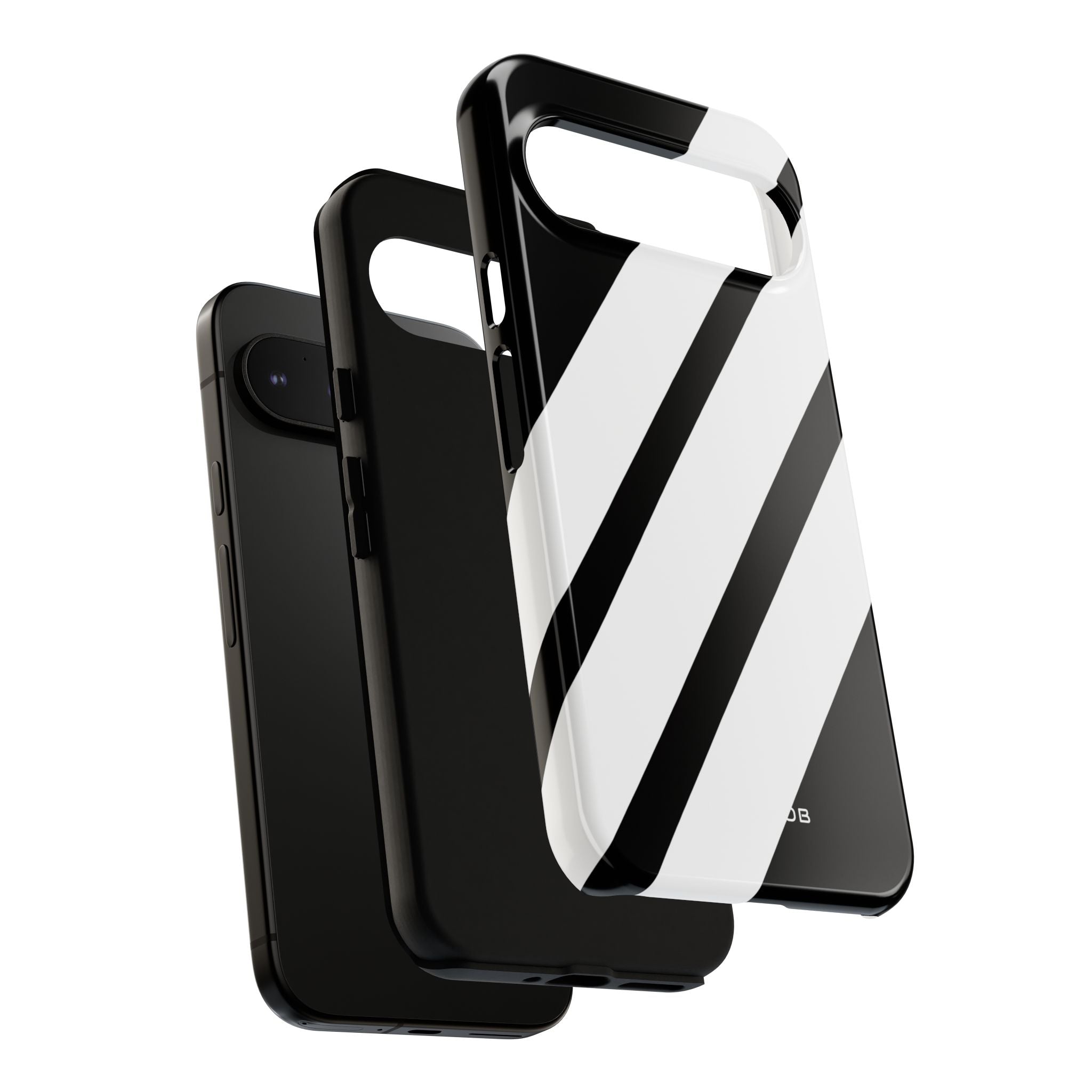 Diagonal Bands Noir Google Pixel 9 Pro XL Case - Tough