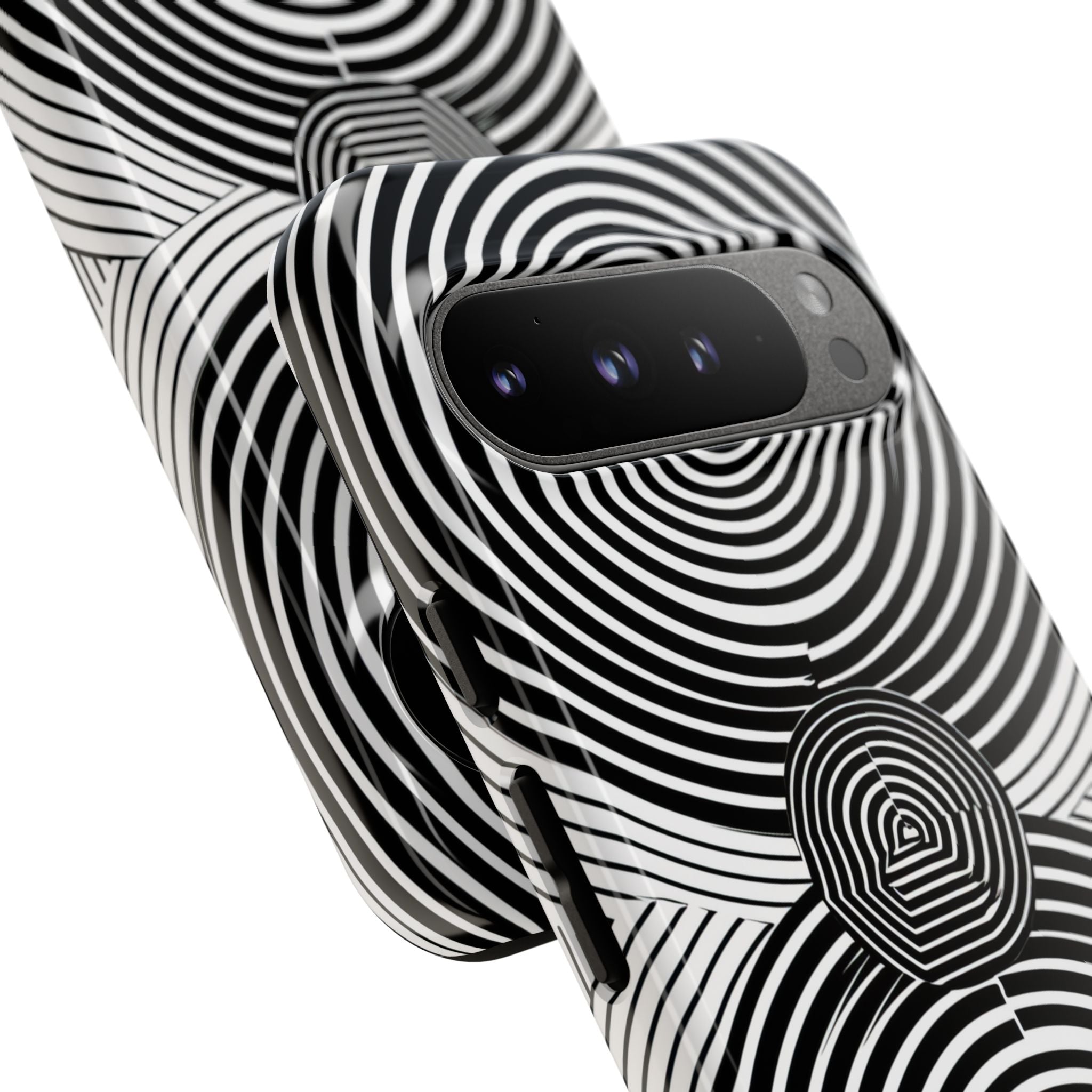 Monochrome Spiral Motion Google Pixel 9 - Tough