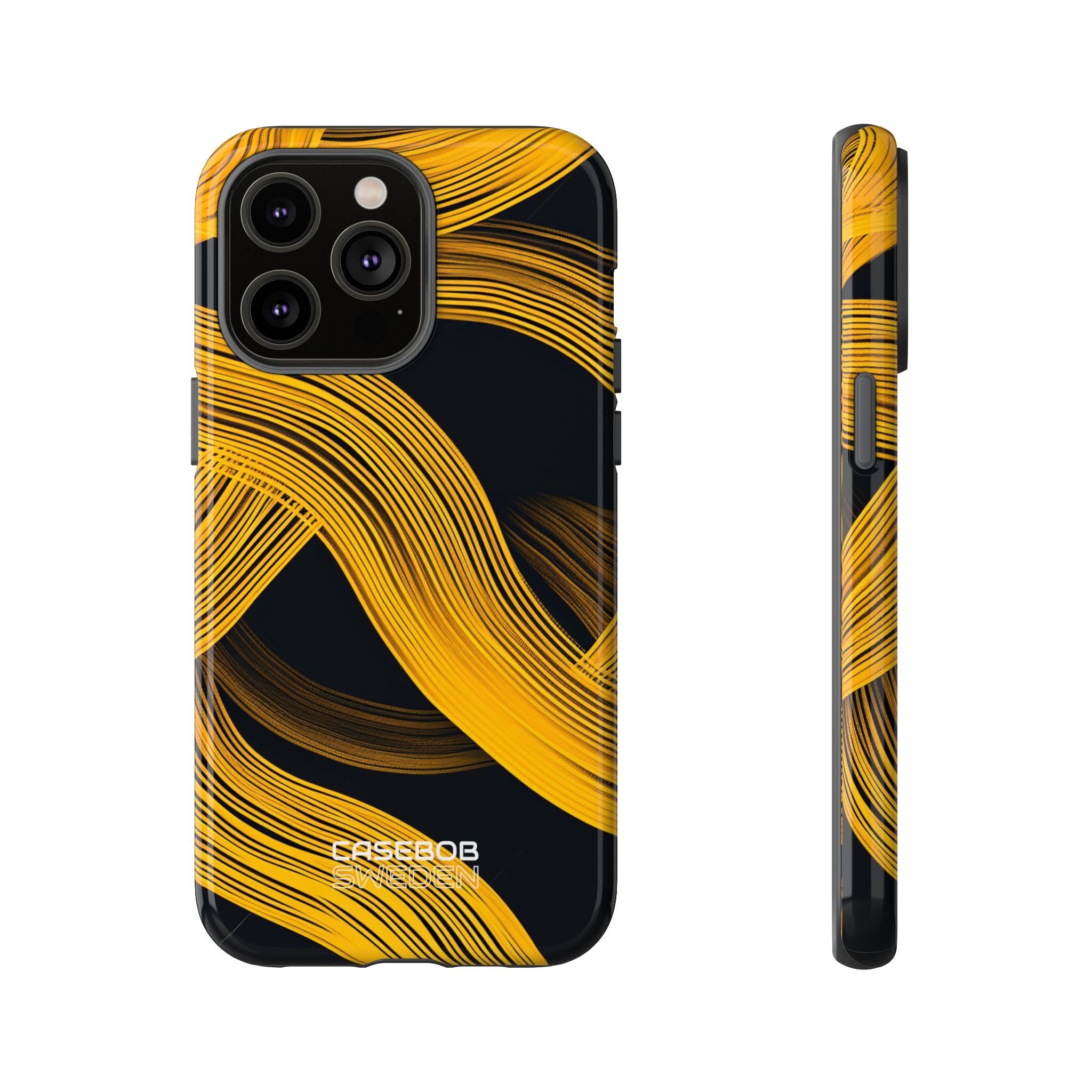Yellow Flow Lines iPhone 14 - Tough