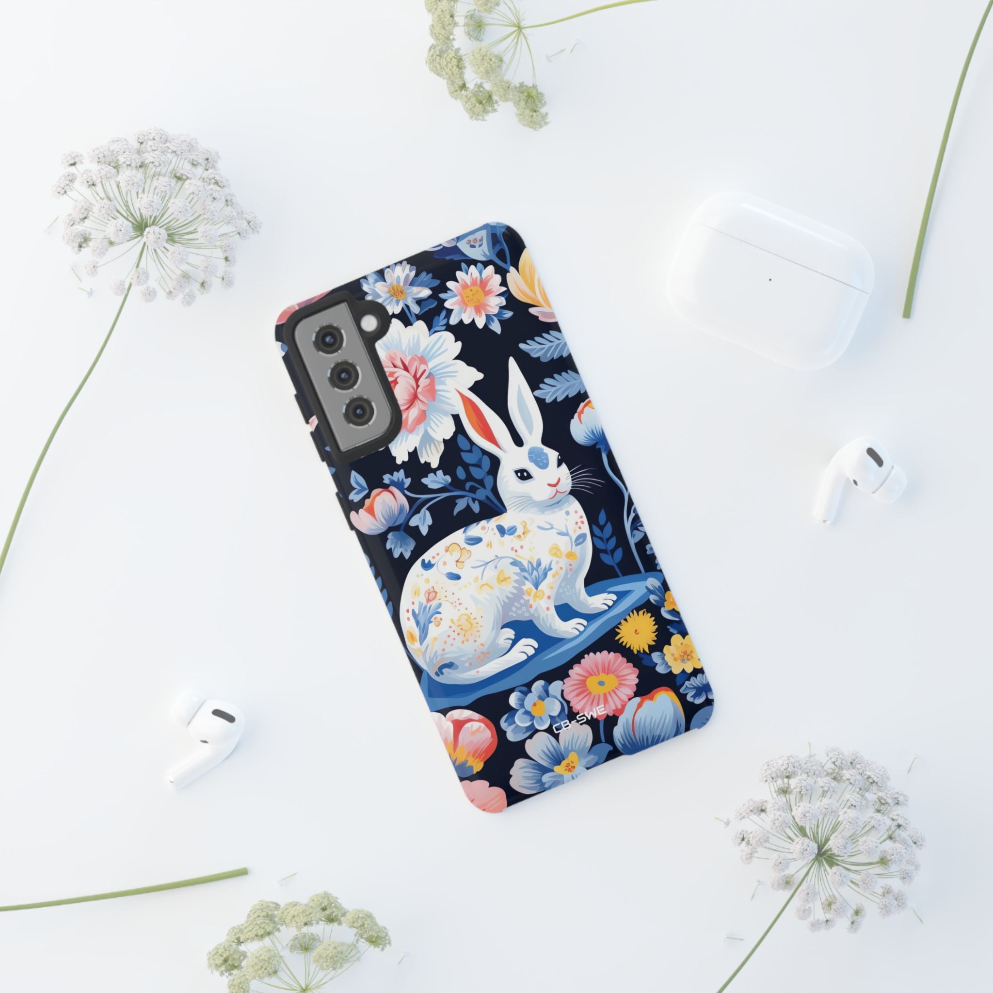 Floral Rabbit Dances - Samsung Case