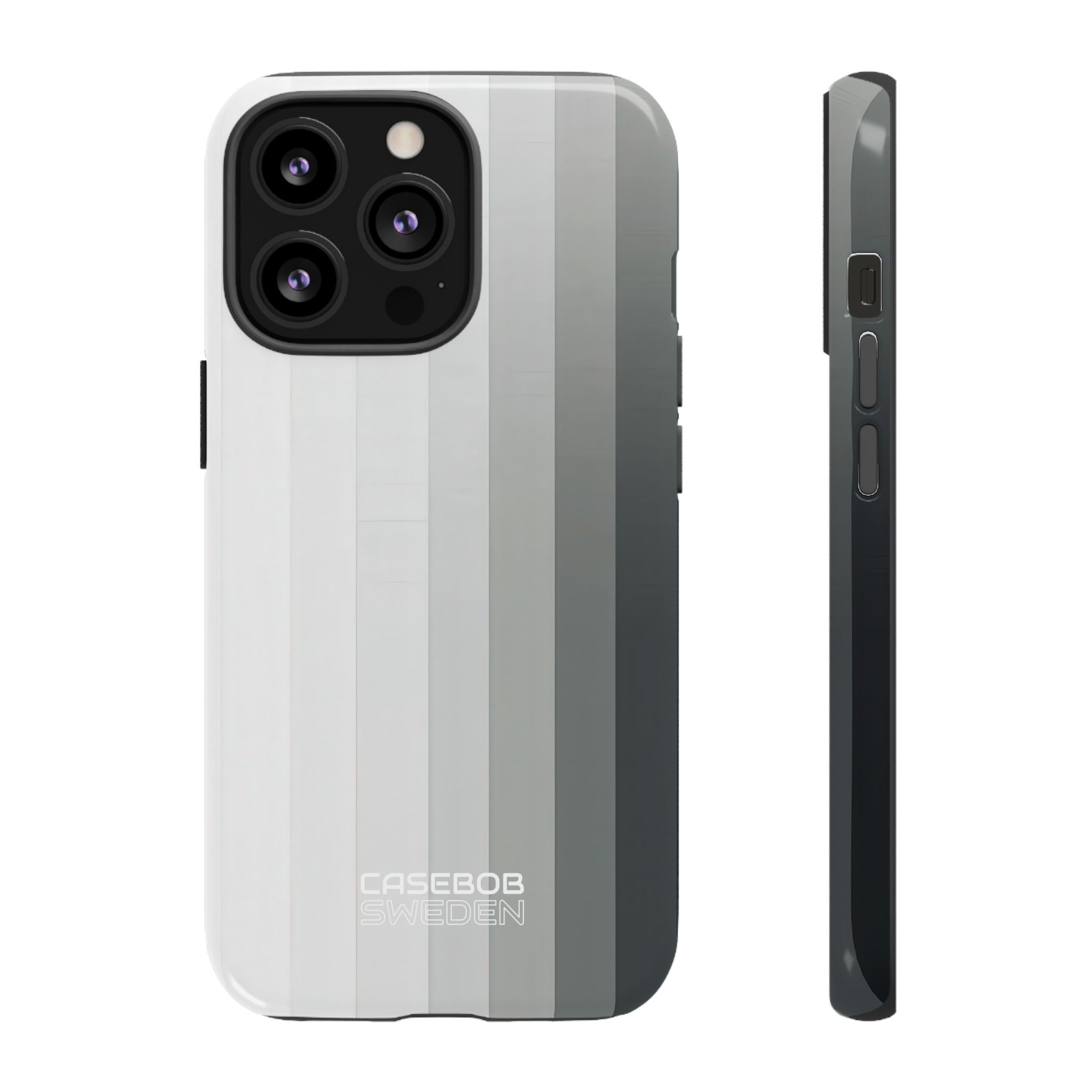 Silver Gradient Stripes iPhone 13 - Tough