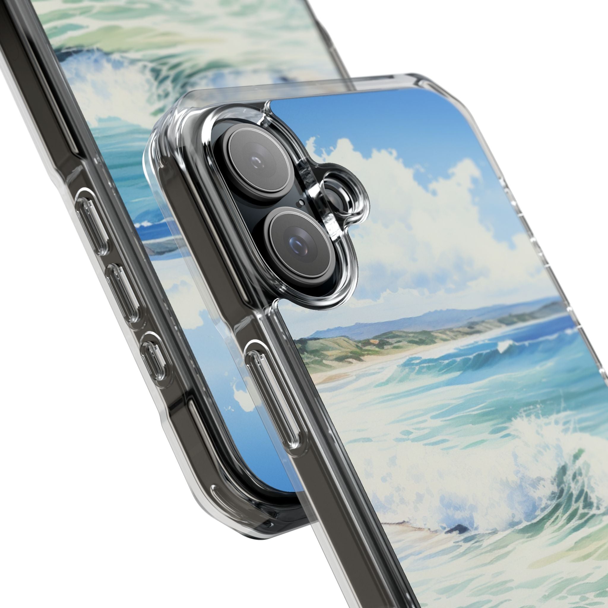 Serene Coastal Watercolors iPhone Case - Impact