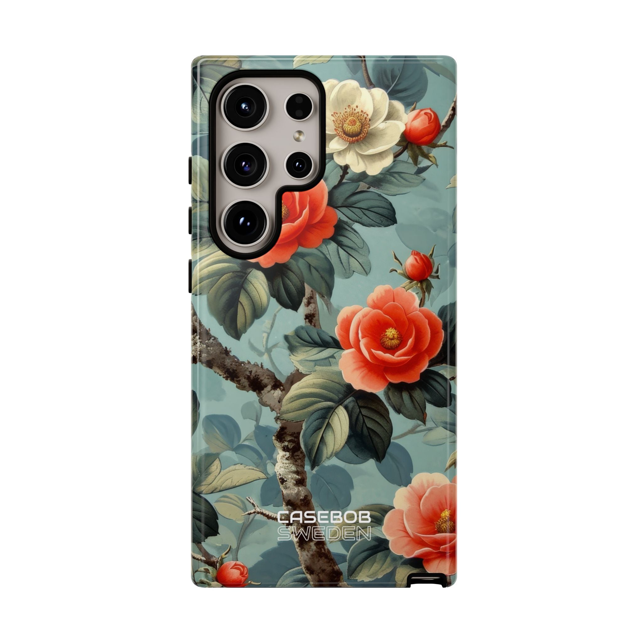 Coral Blossom Tapestry Samsung S24 - Tough
