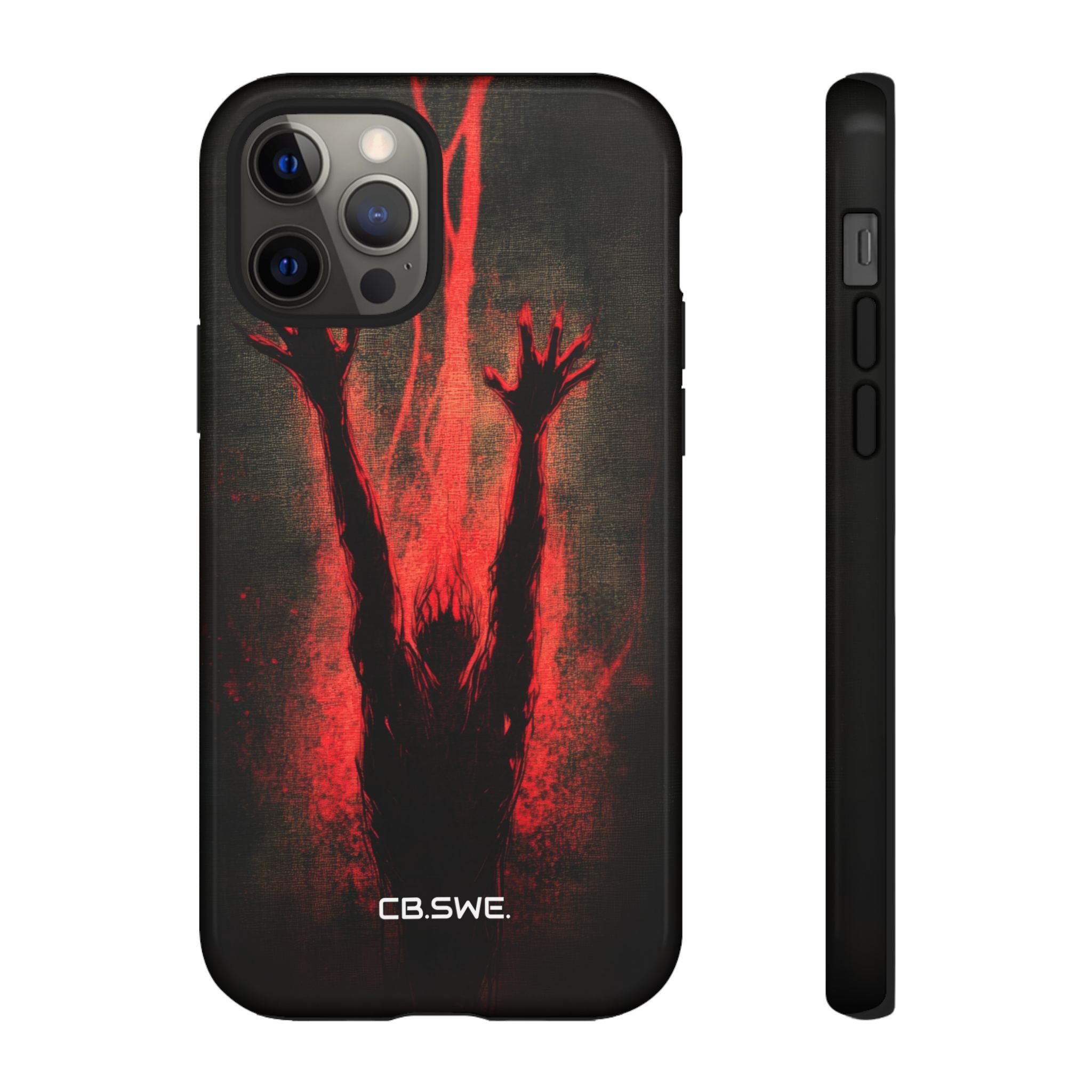 Dark Red Reflective Demons Arms iPhone 12 - Tough