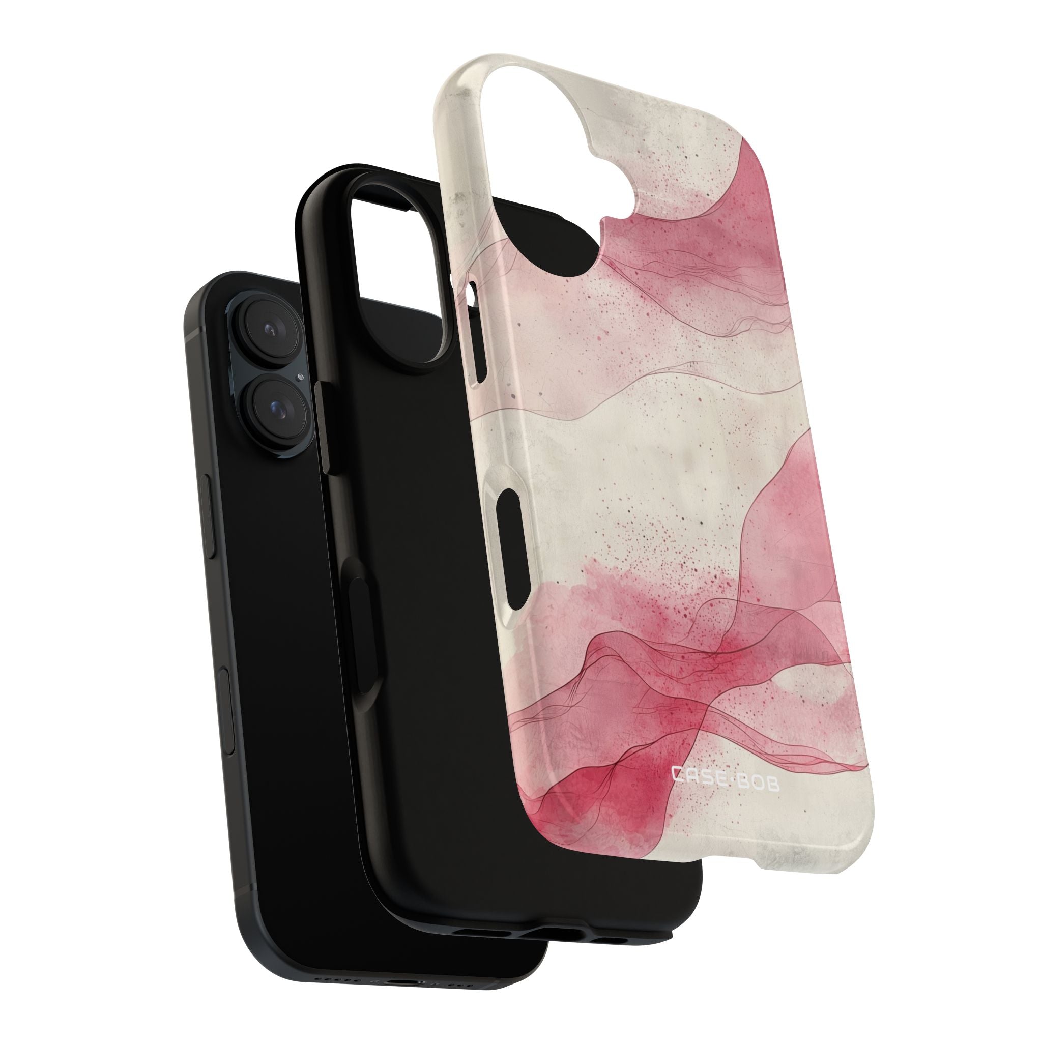 Crimson Waves iPhone 16 Pro Case - Tough