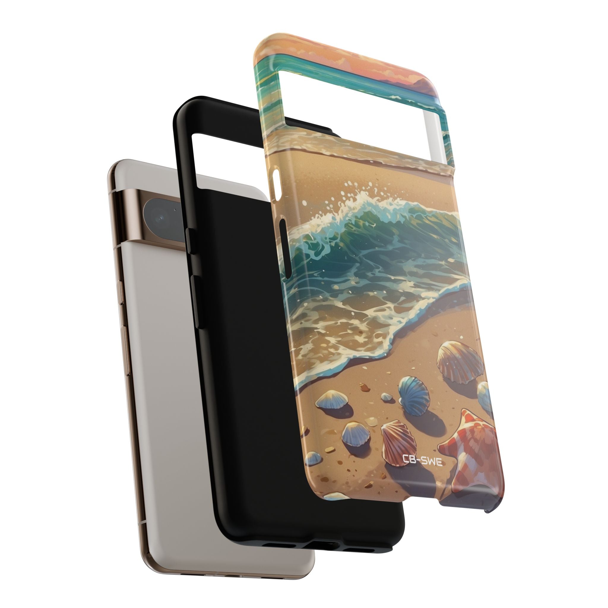 Seashells Kiss Shore - Google Pixel Case
