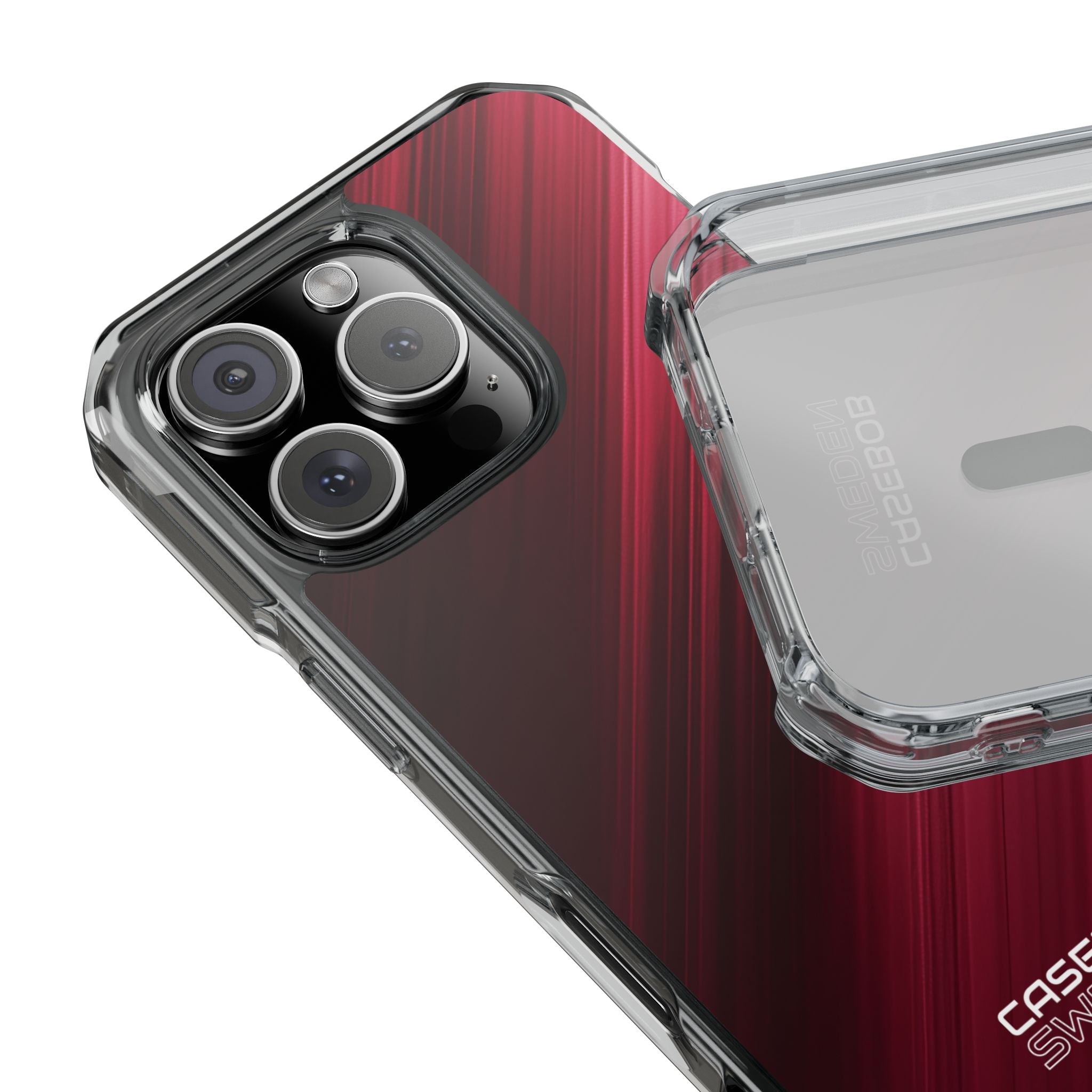 Crimson Drift Motion iPhone 16 - Impact Clear+