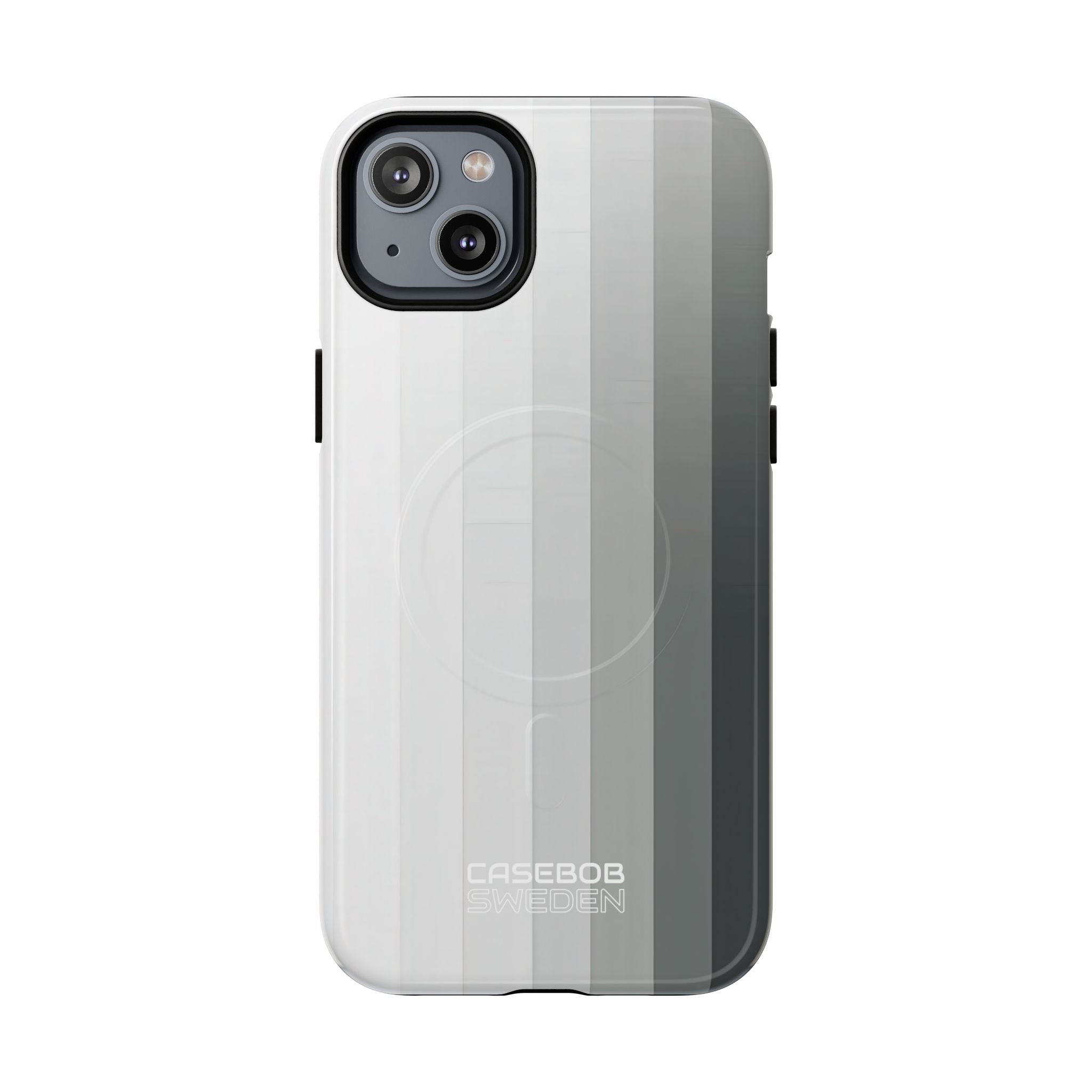 Silver Gradient Stripes iPhone 14 - Tough+