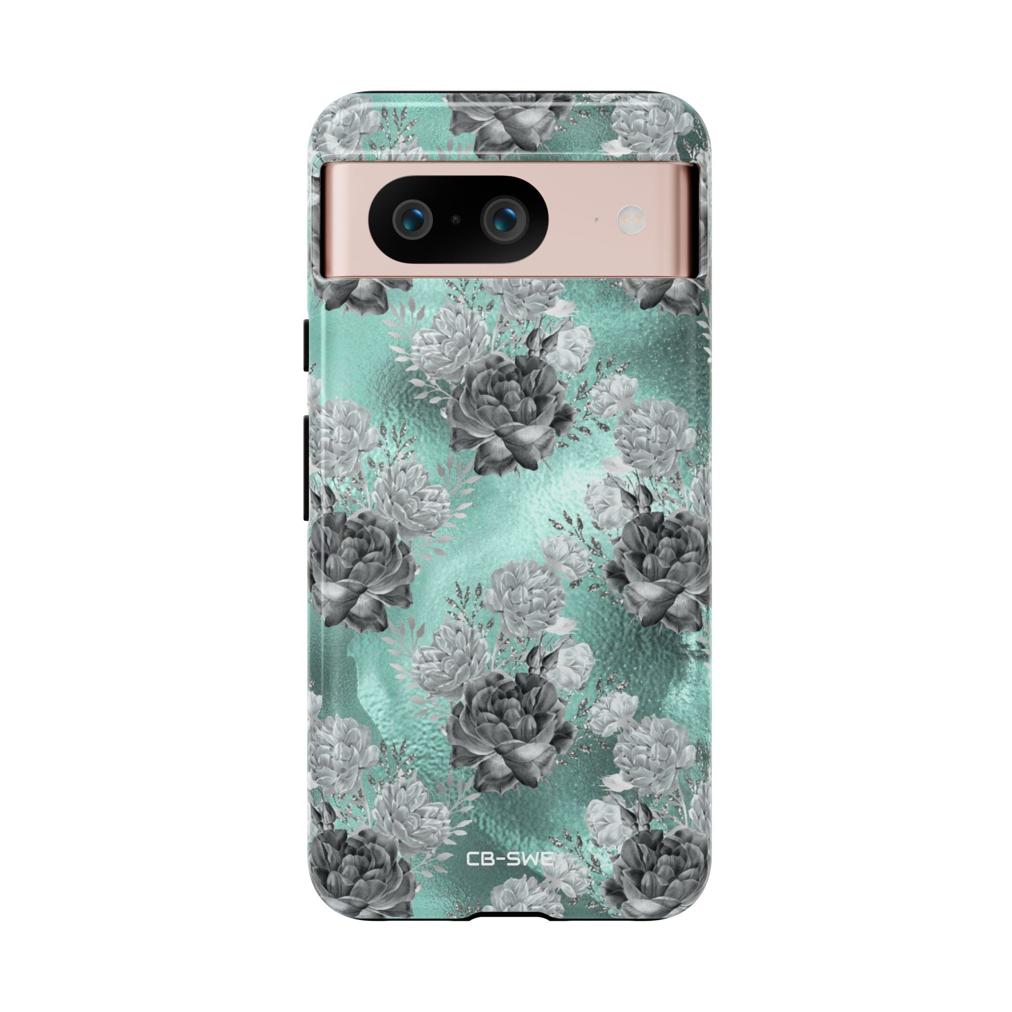 Teal Floral Elegance - Google Pixel Case