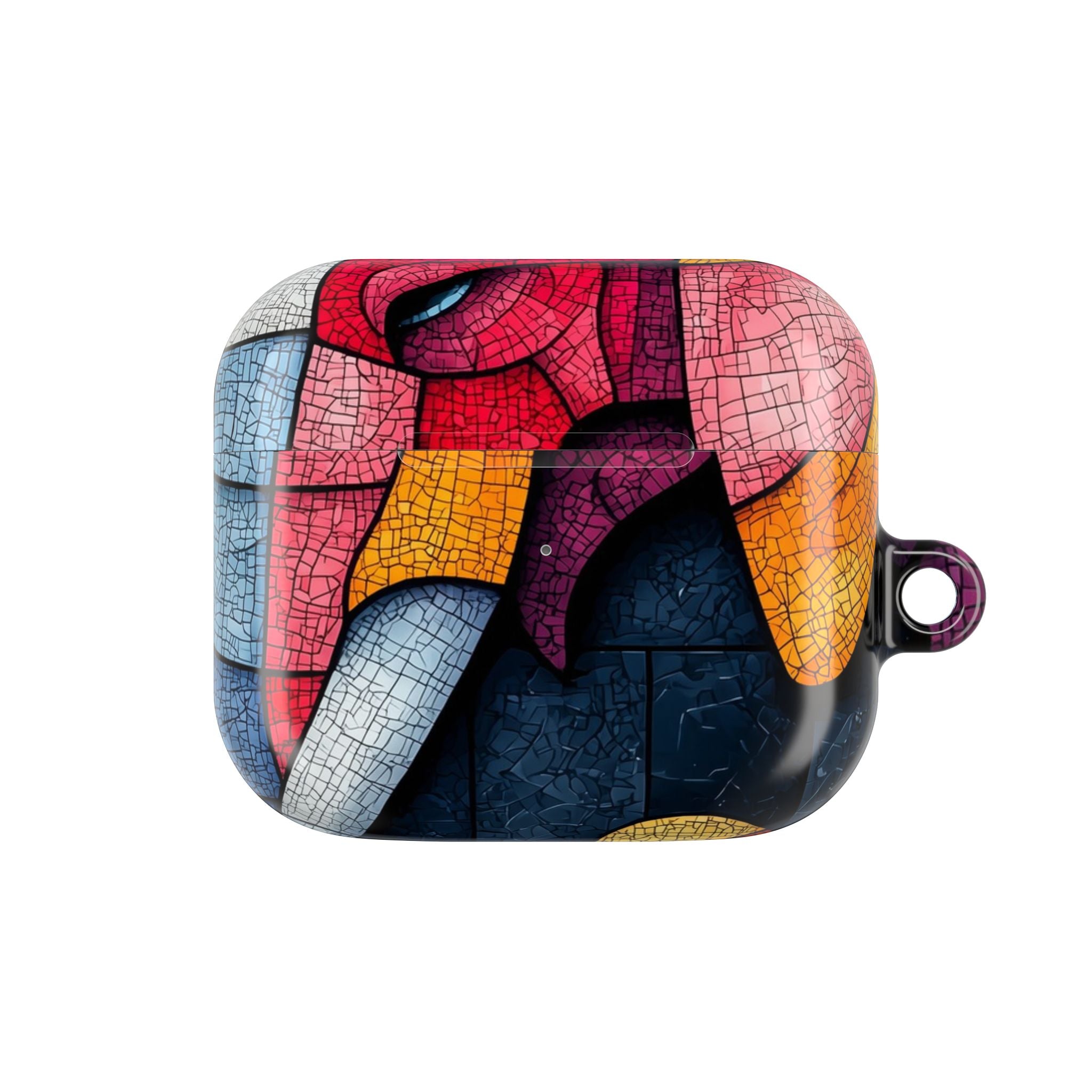 Blue Mosaic Elephant - AirPods Case