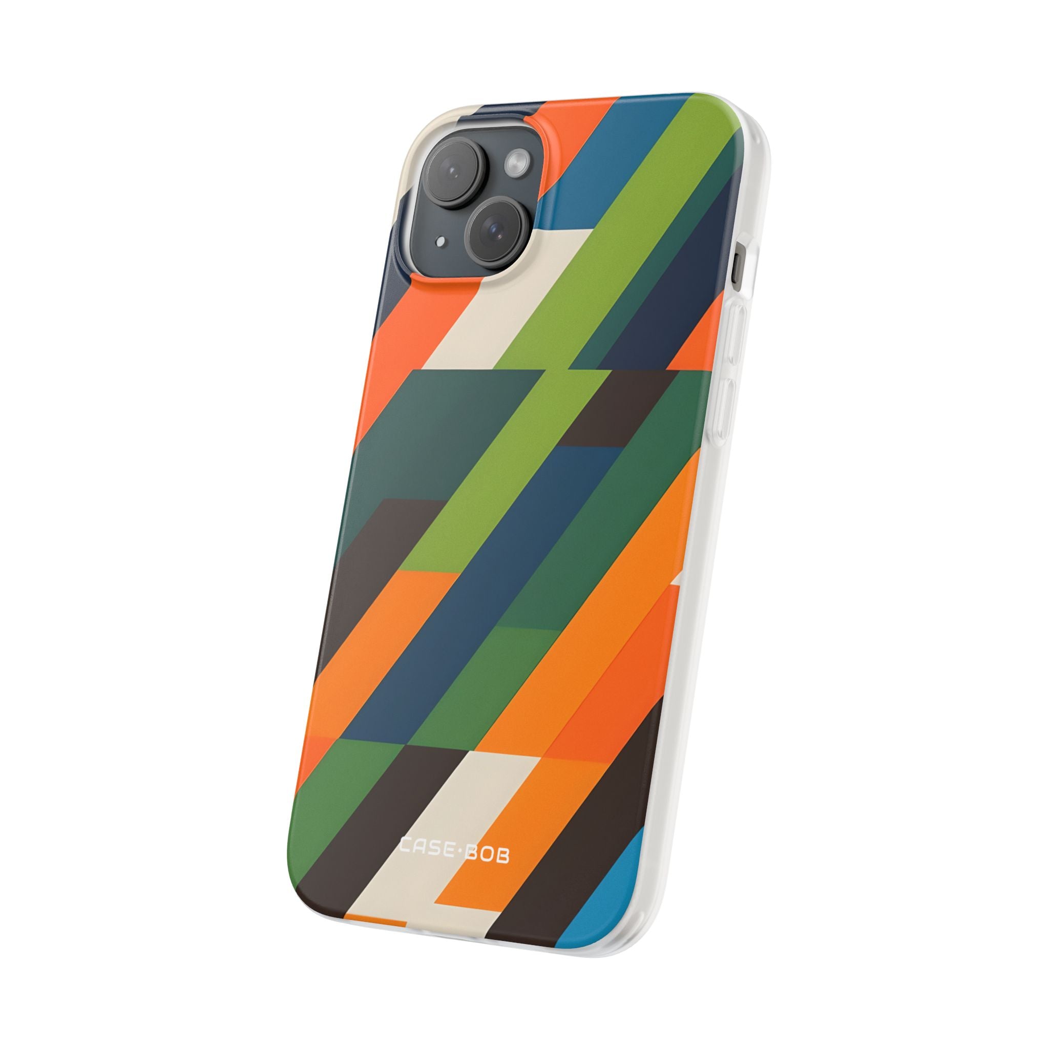 Diagonal Blaze iPhone 15 Plus Case - Soft