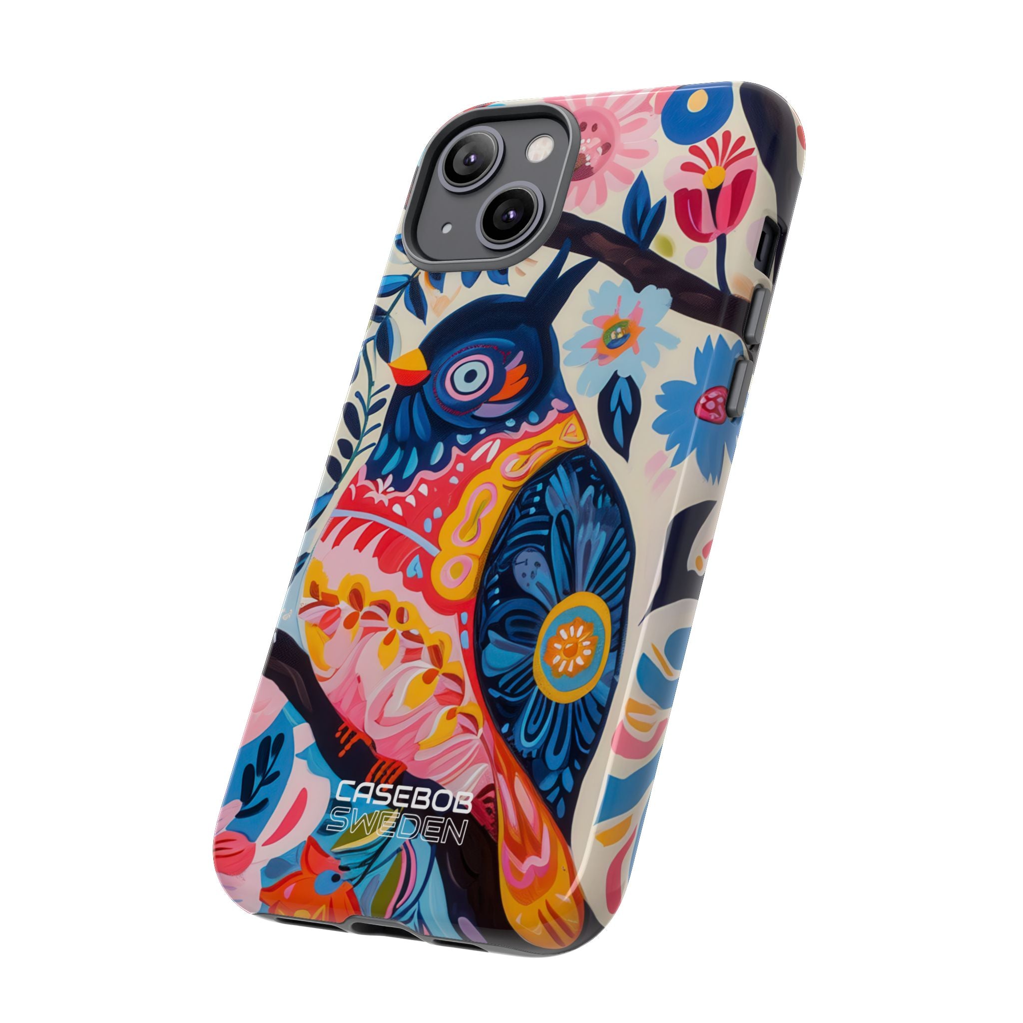 Whimsical Owl Garden iPhone 14 - Tough