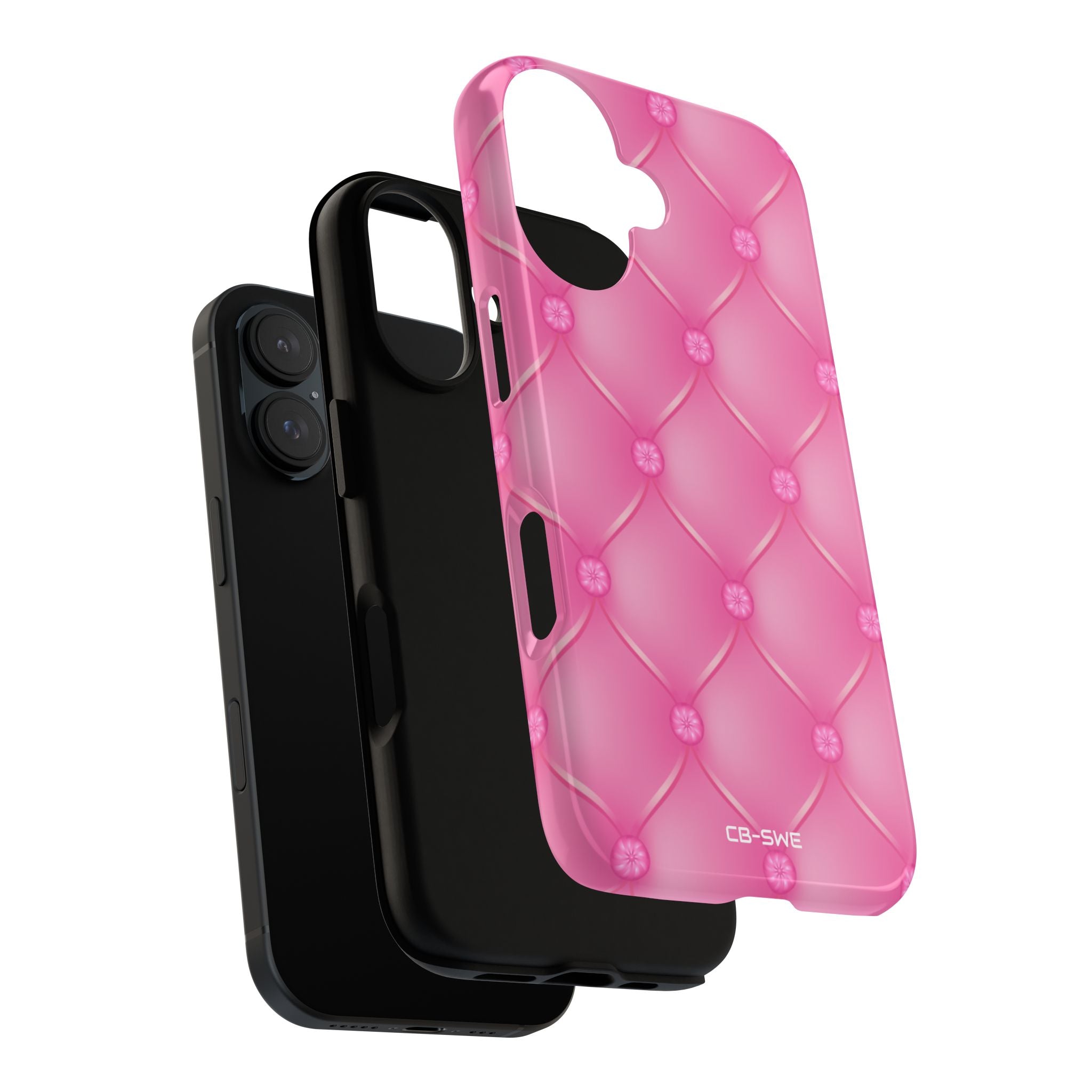 Quilted Pink Elegance - iPhone Case
