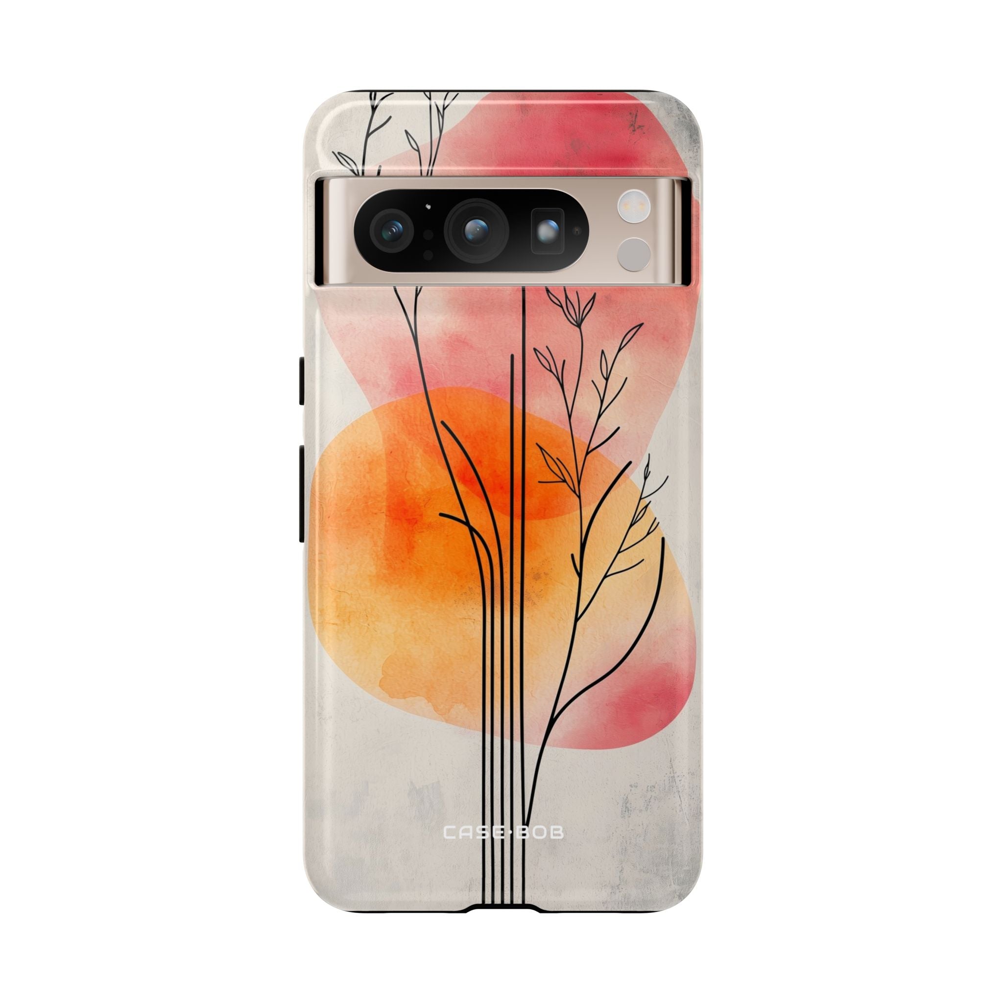 Curved Stem Sunset Google Pixel 8 Pro Case - Tough