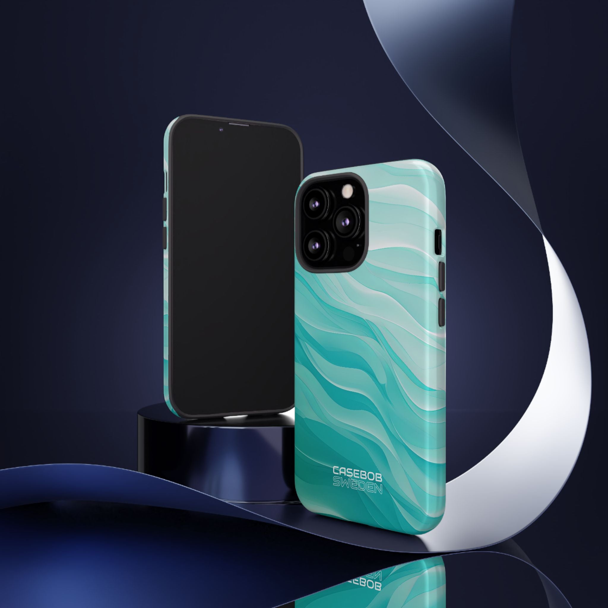 Soothing Aqua Waves iPhone 13 - Tough