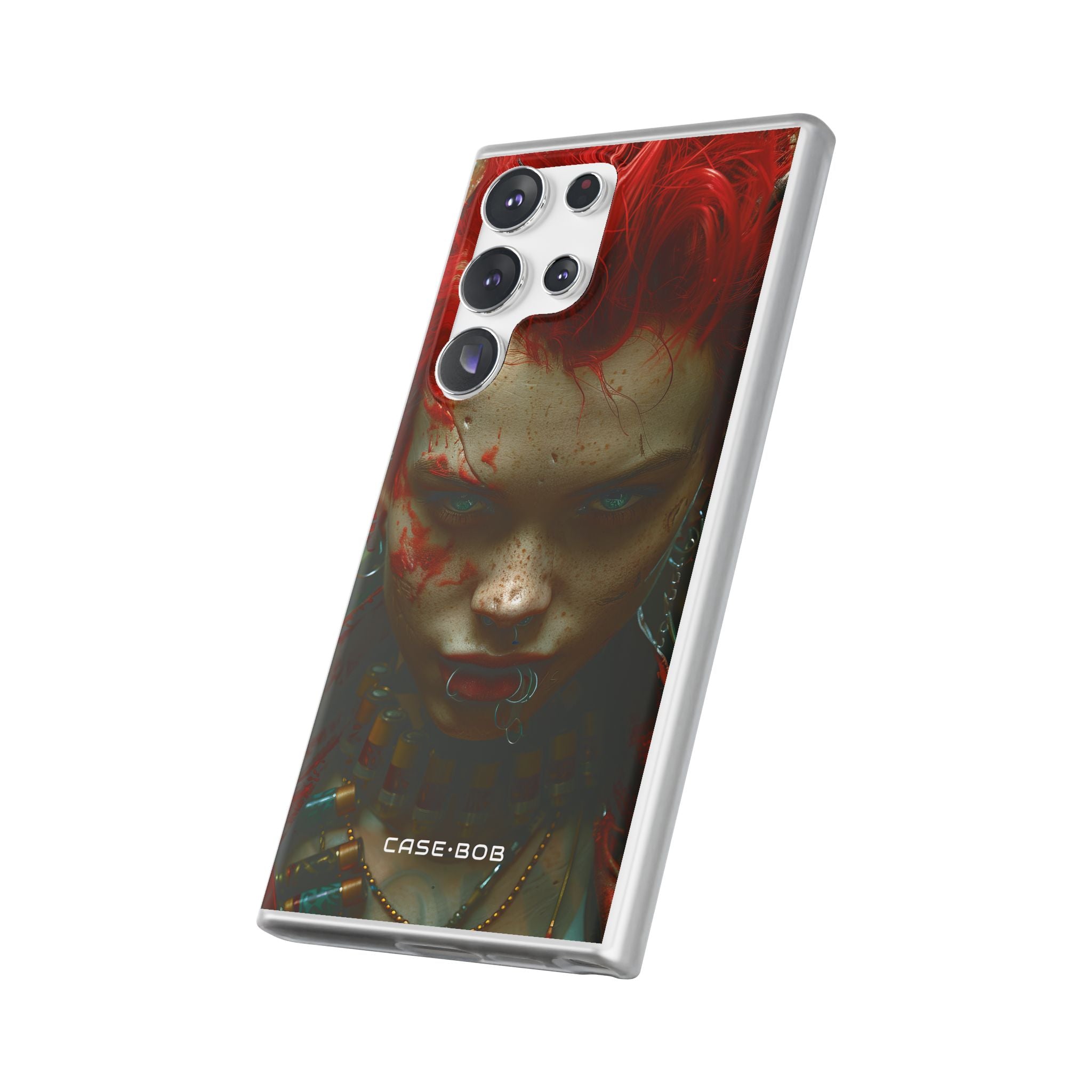 Red Spike Gaze Samsung S23 Ultra Case - Soft