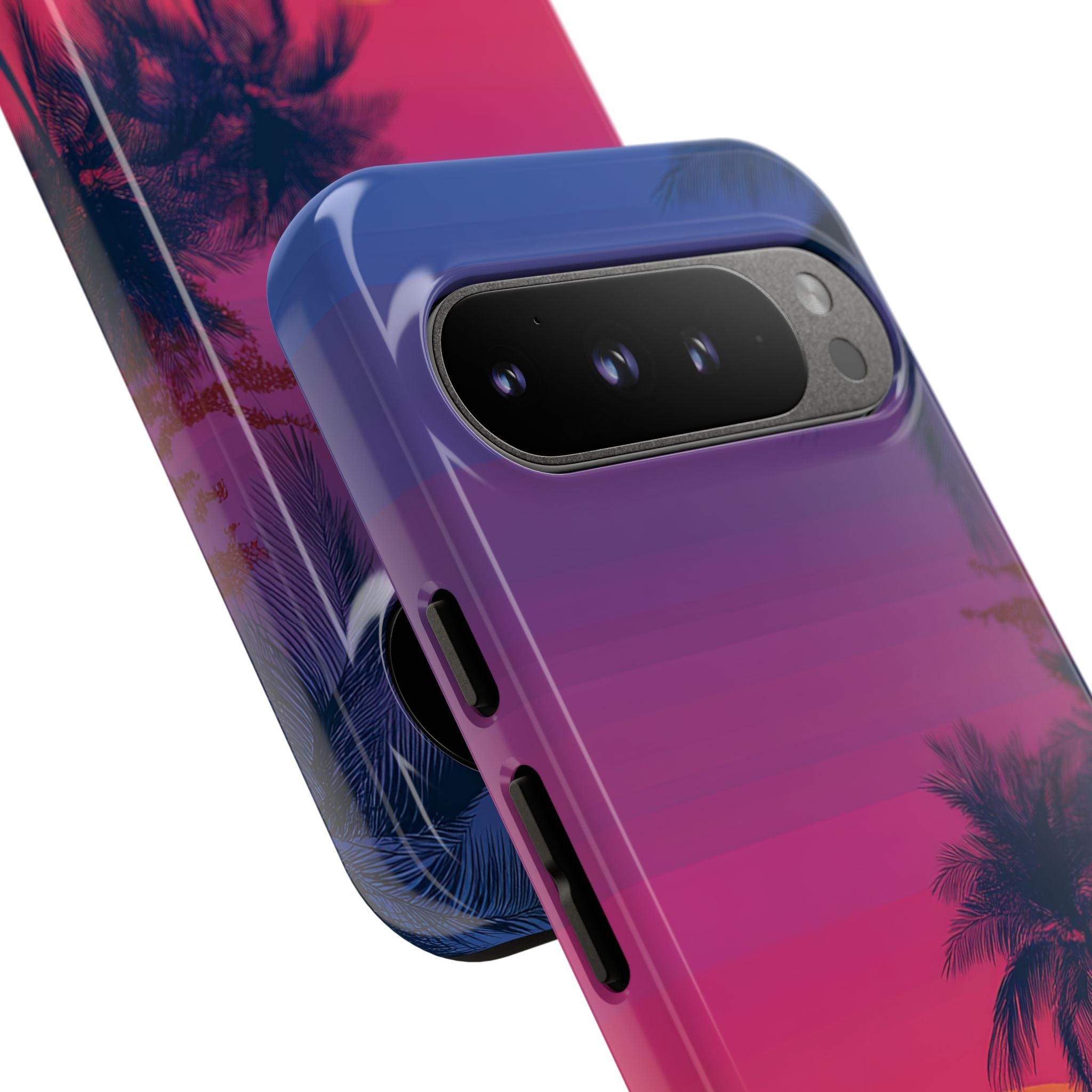 Tropical Sunset Silhouettes - Google Pixel Case