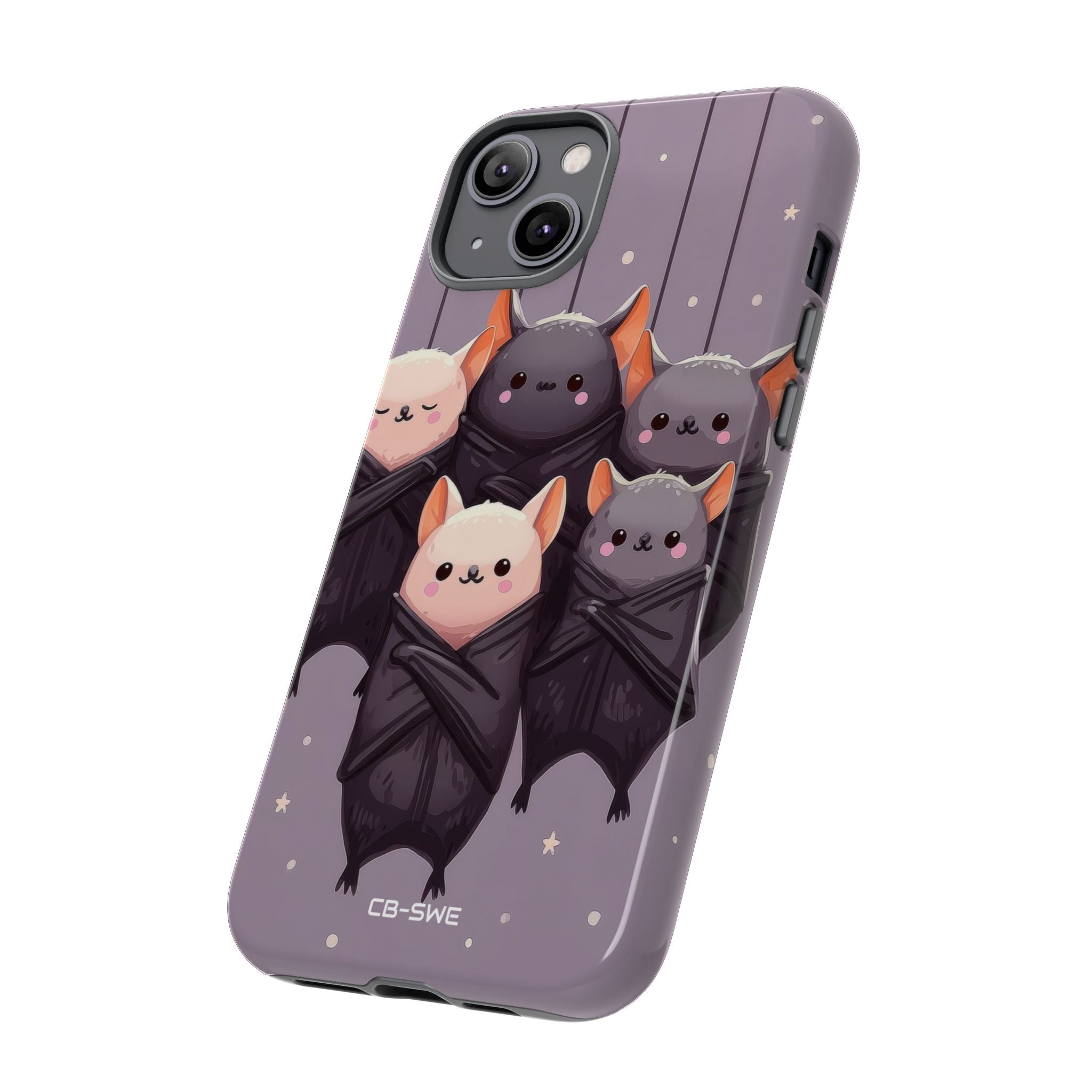 Playful Bats Hang - iPhone Case