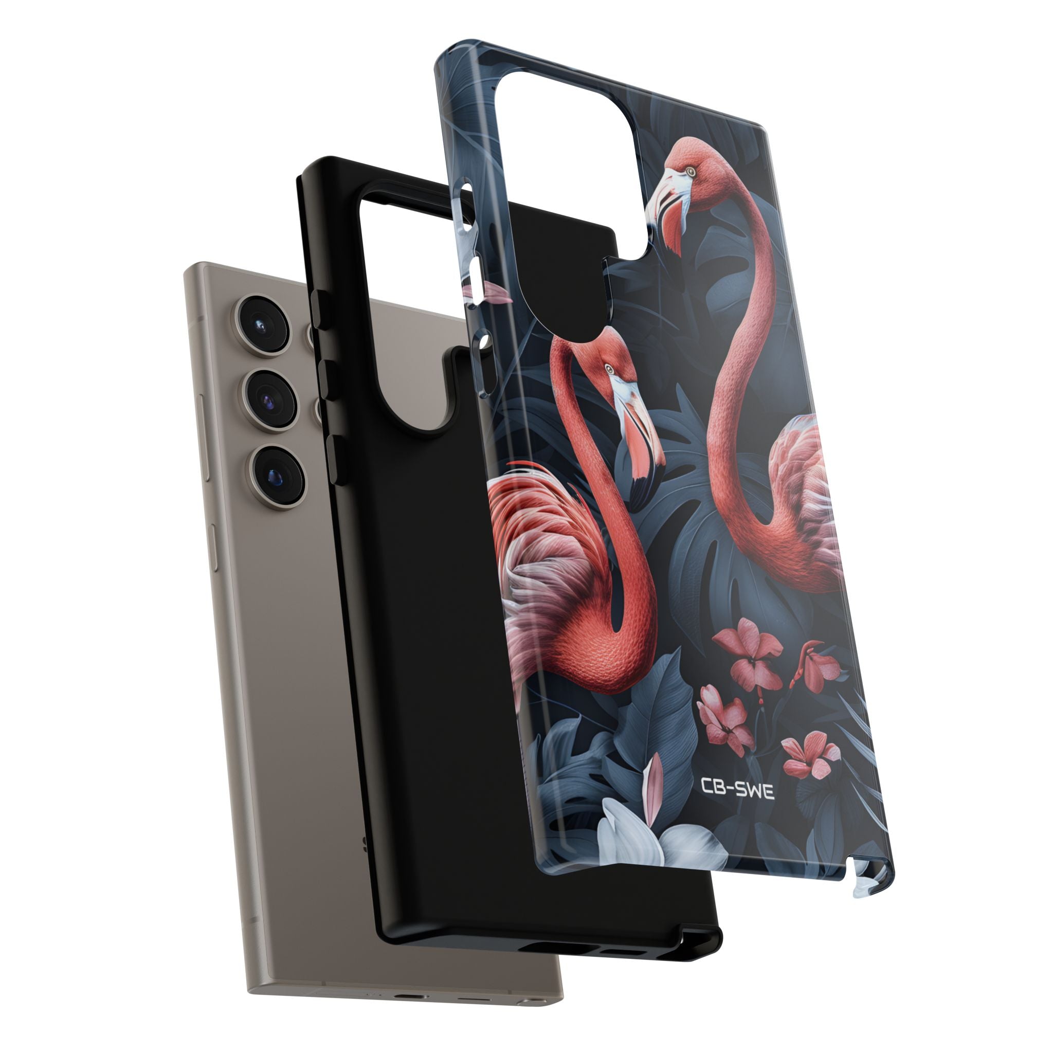 Flamingos Embrace Nature - Samsung Case