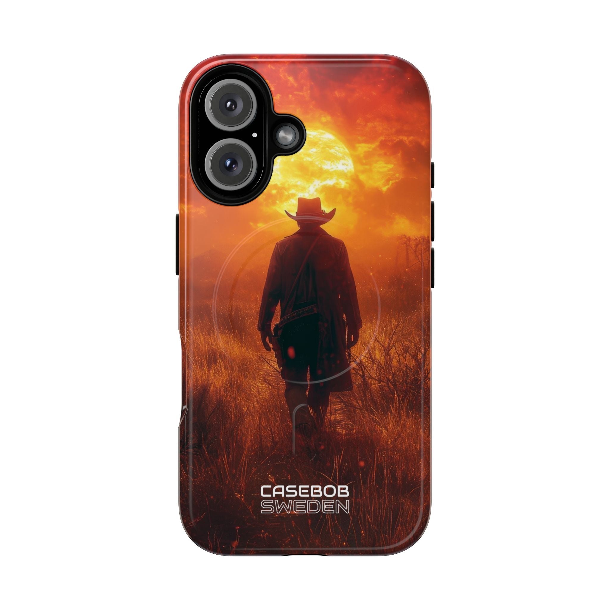 Fiery Sunset Cowboy iPhone 16 - Tough+
