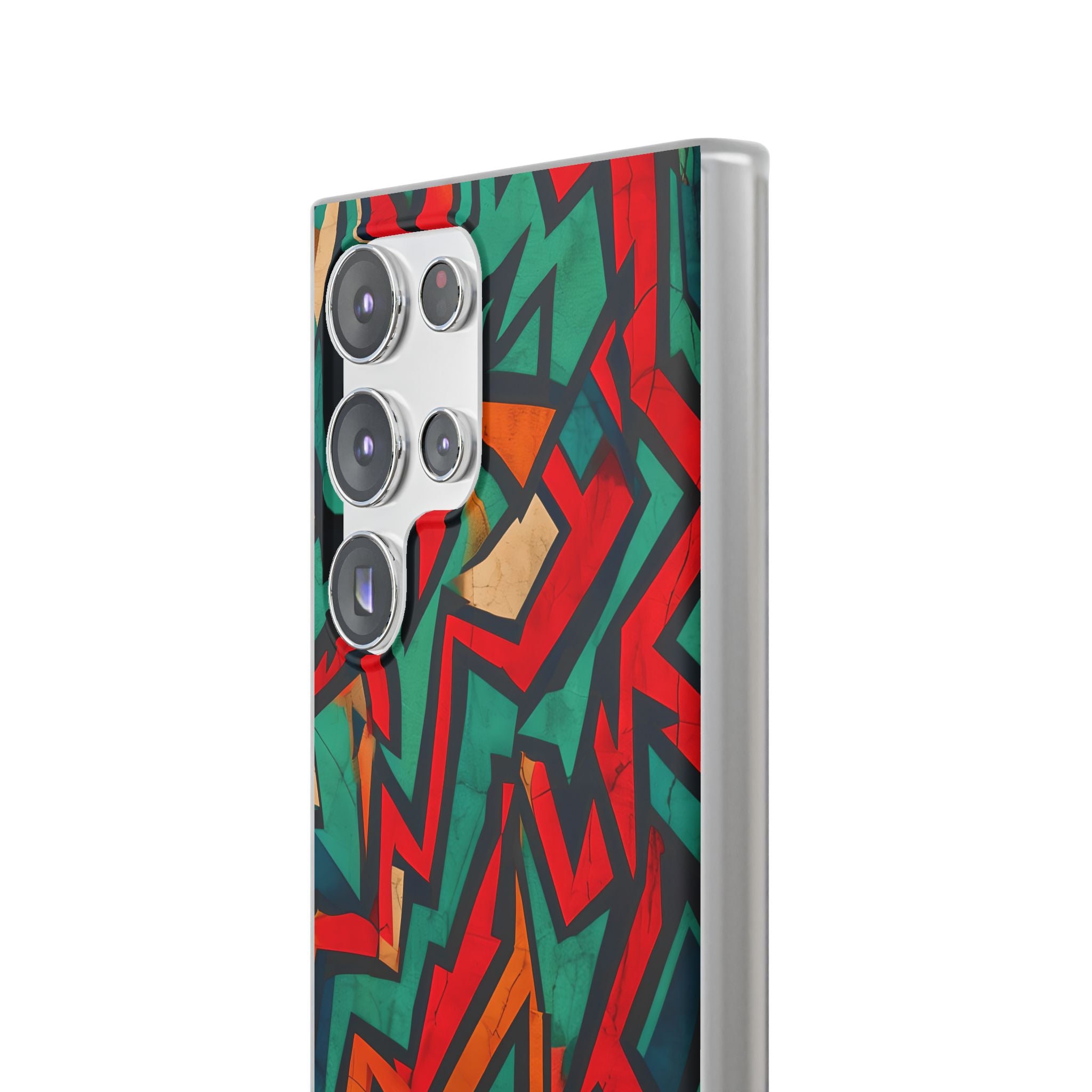 Crimson Zigzag Samsung S23 Ultra Case - Soft