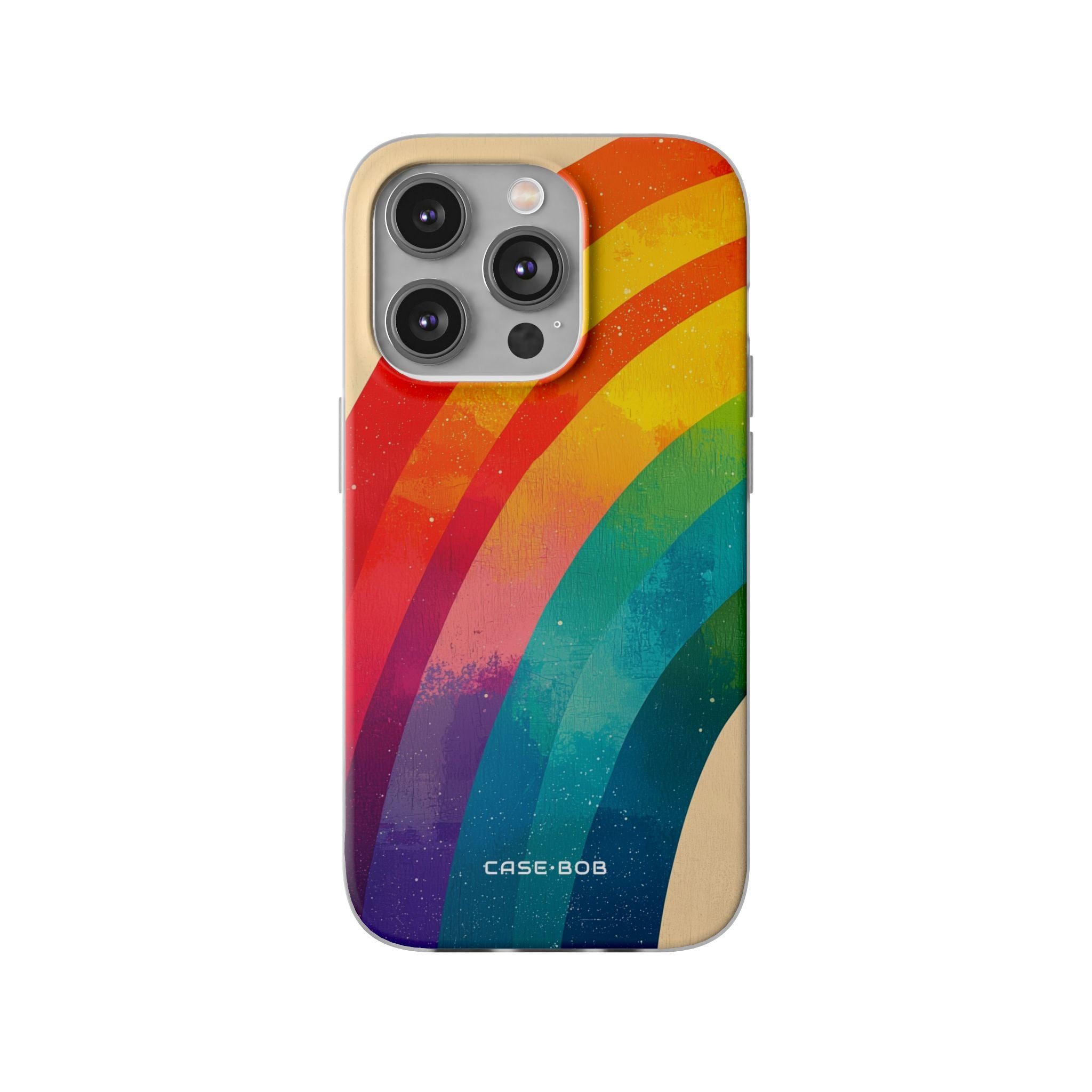 Textured Rainbow Arc iPhone 14 Pro Case - Soft