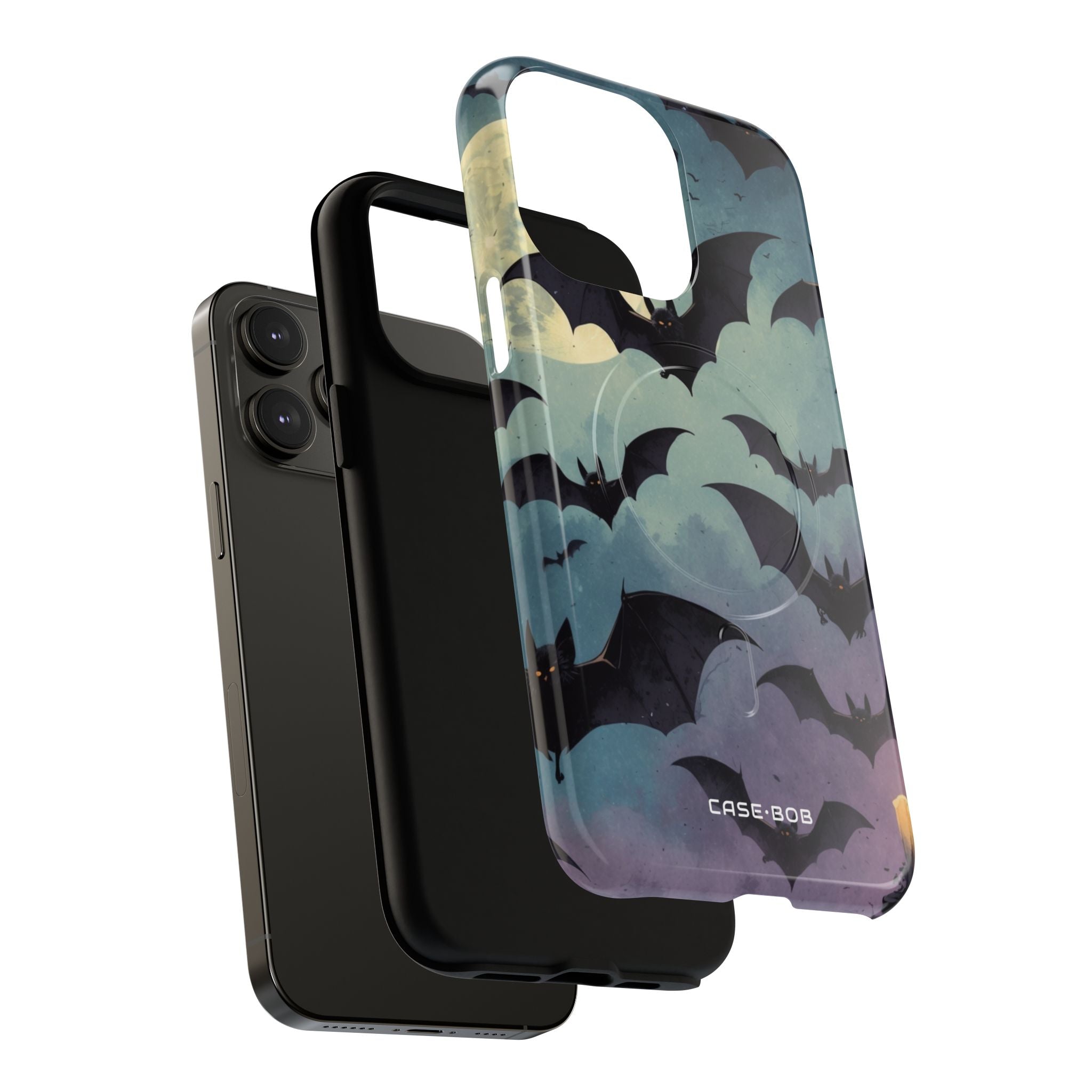 Glowing Bat Swarm iPhone 14 Pro Max Case - Tough+