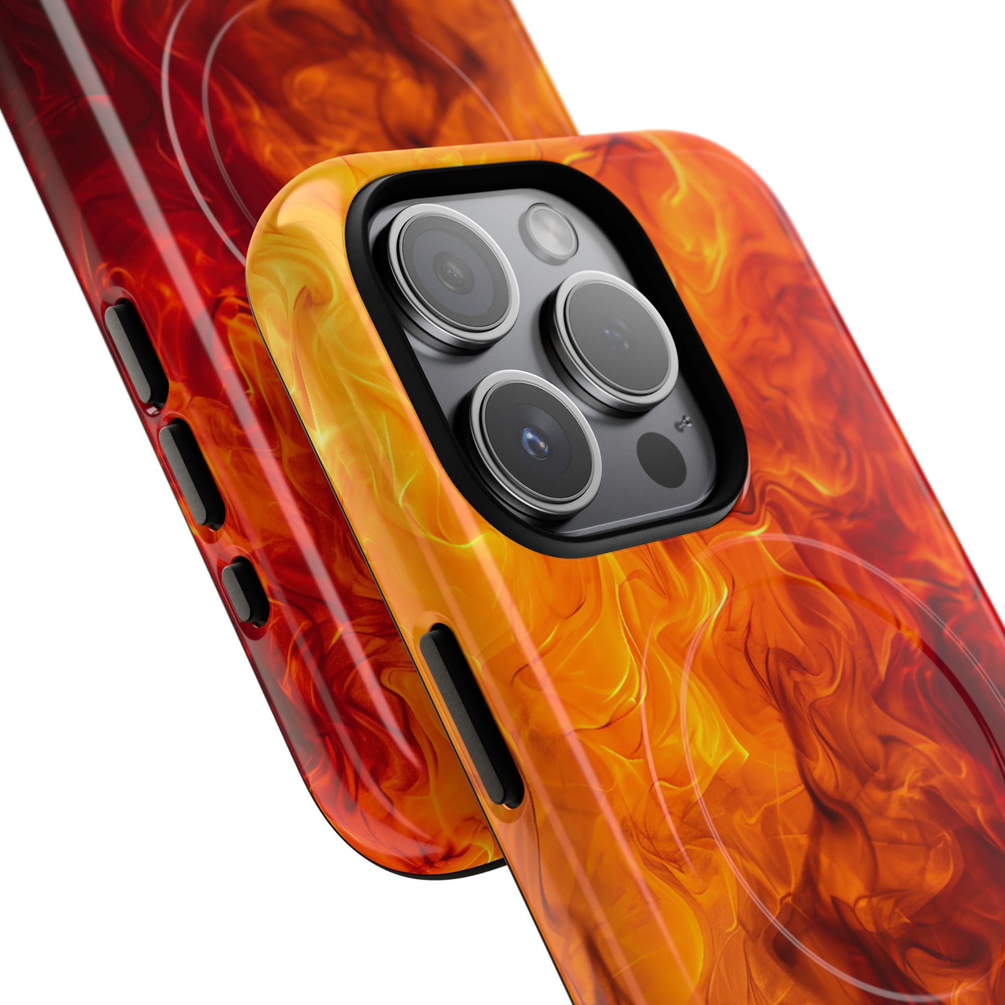 Flaming Energy Swirl iPhone 15 - Tough+