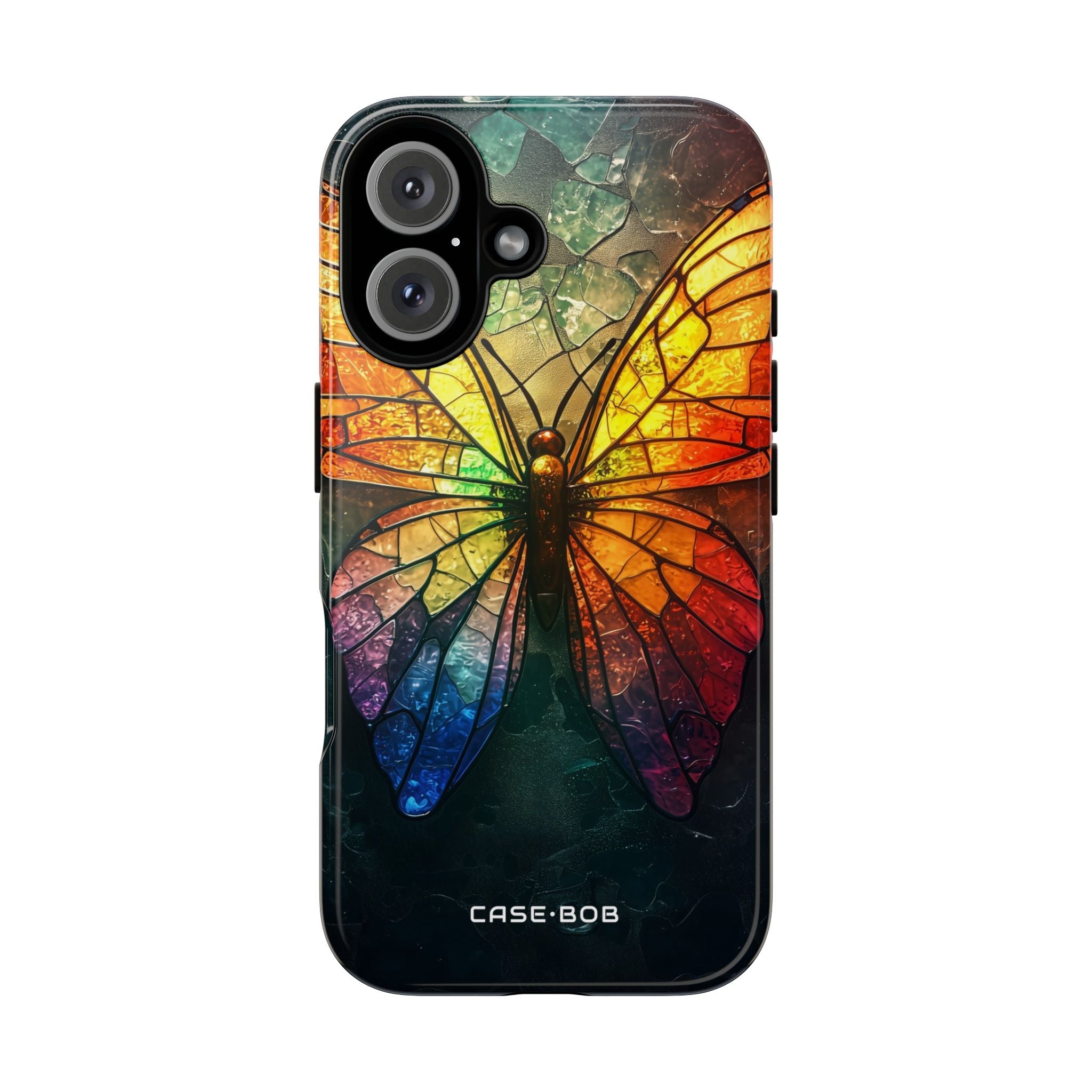 Stained Glass Butterfly iPhone 16 Case - Tough