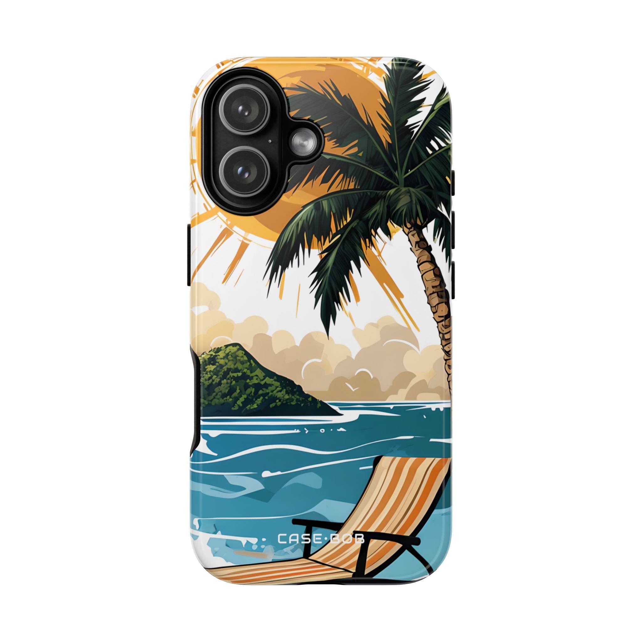 Sunny Palm Breeze iPhone 17 Case - Tough