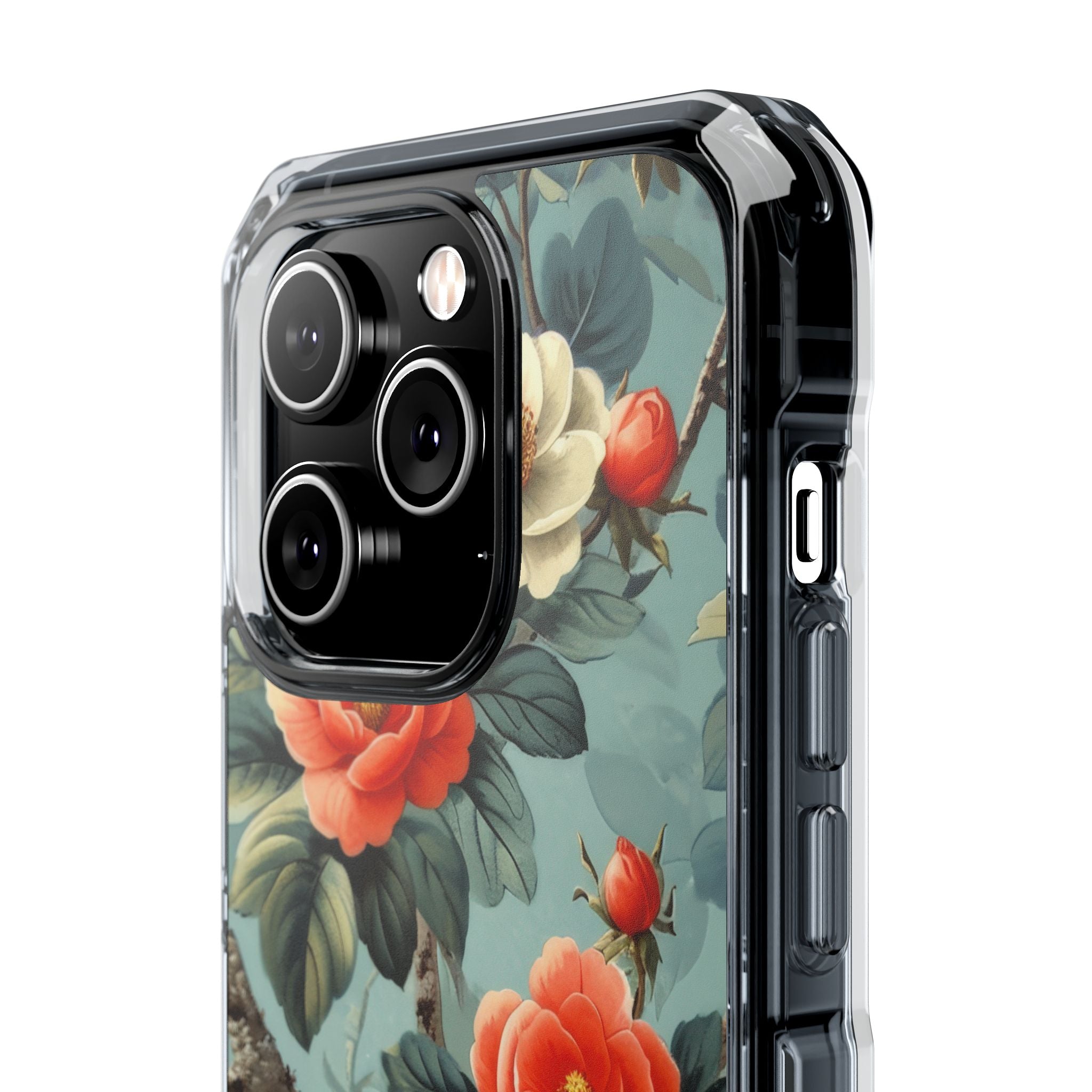 Coral Blossom Tapestry iPhone 14 - Impact Clear+