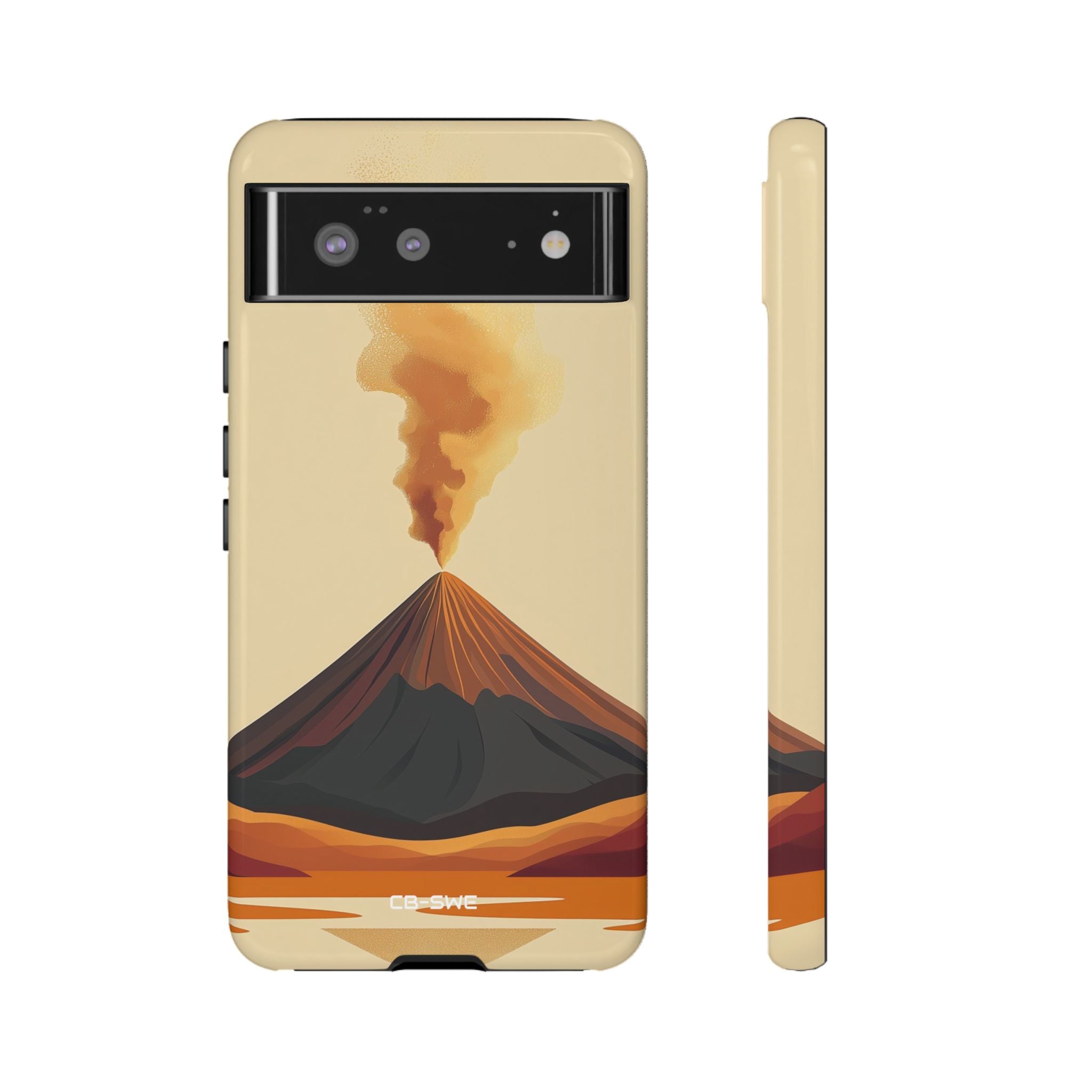 Volcano Erupts Brightly - Google Pixel Case