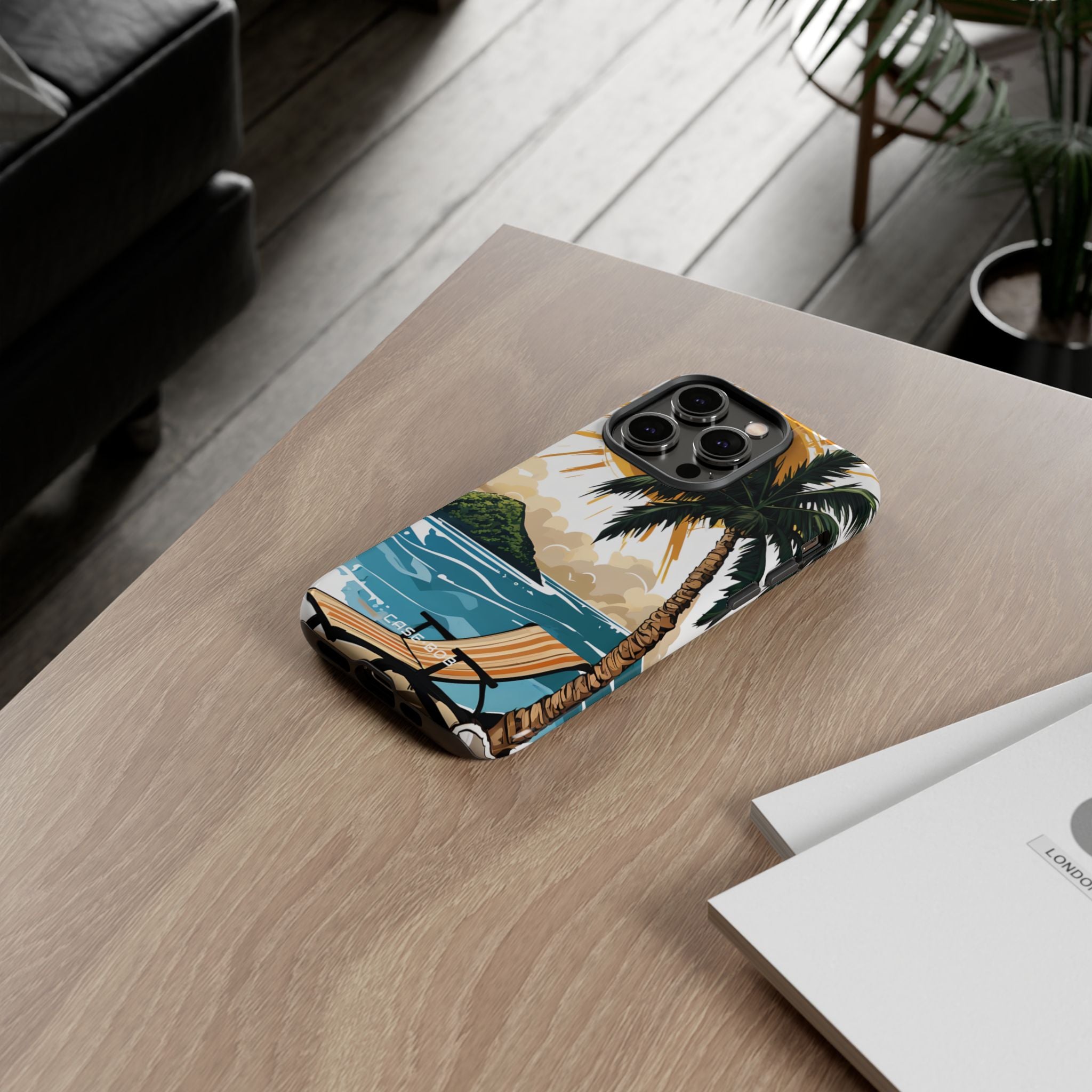 Sunny Palm Breeze iPhone 14 Pro Case - Tough