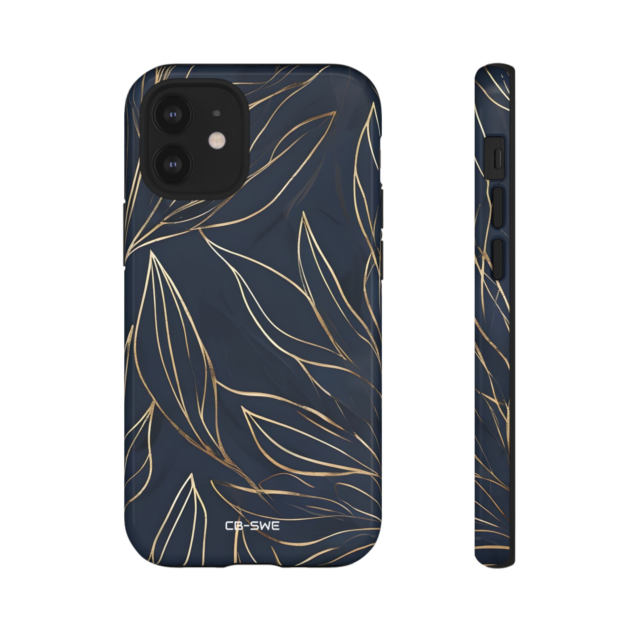 Modern Gold Leaves - iPhone Case