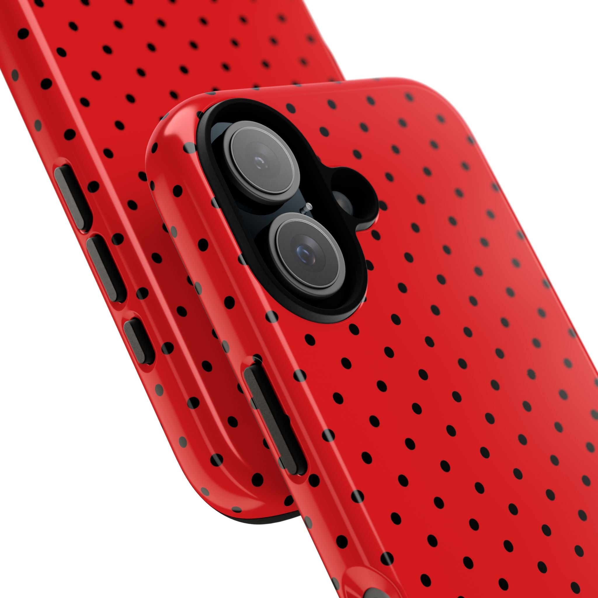 Crimson Dot Matrix iPhone 16 Plus Case - Tough