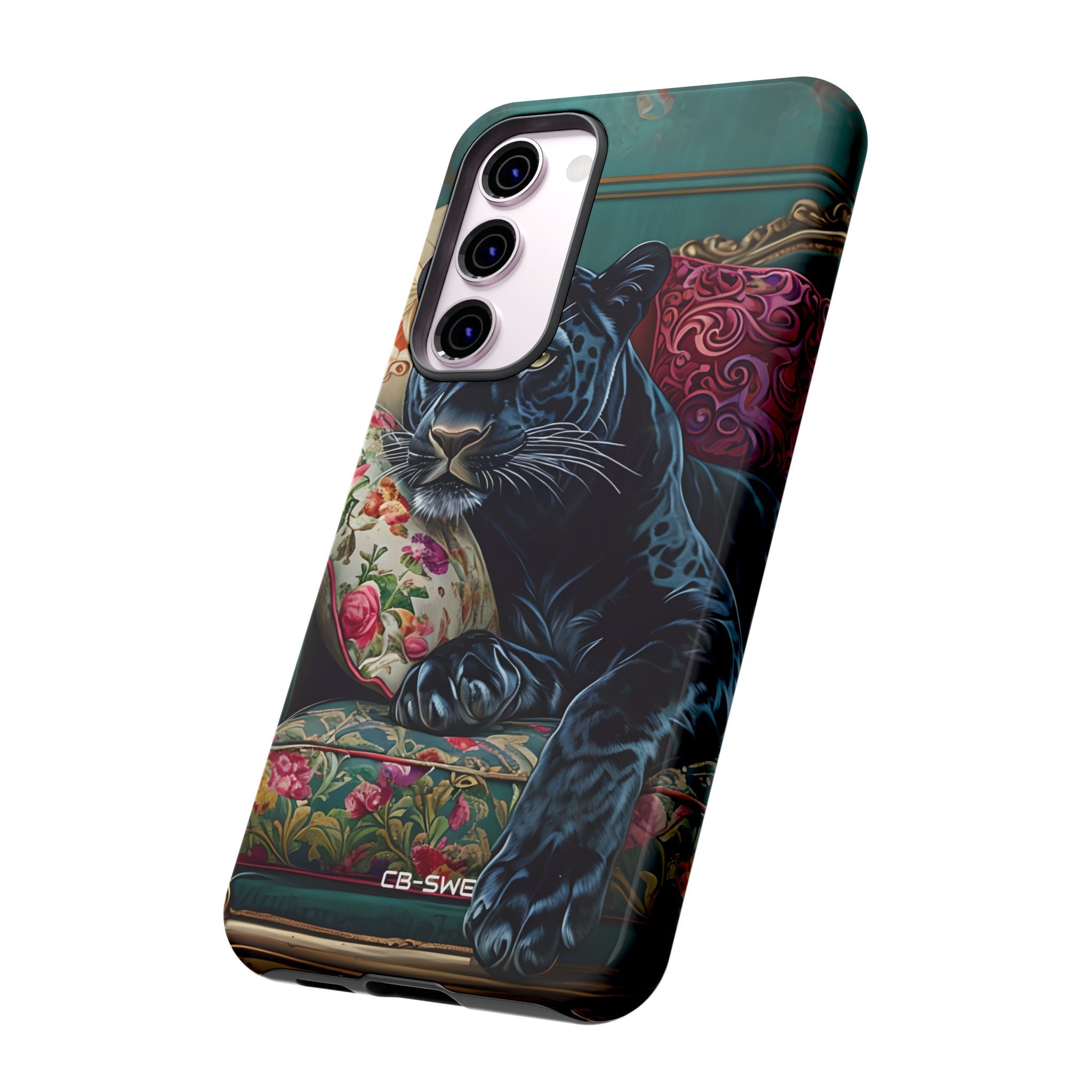 Panther on Vintage Chaise - Samsung Case