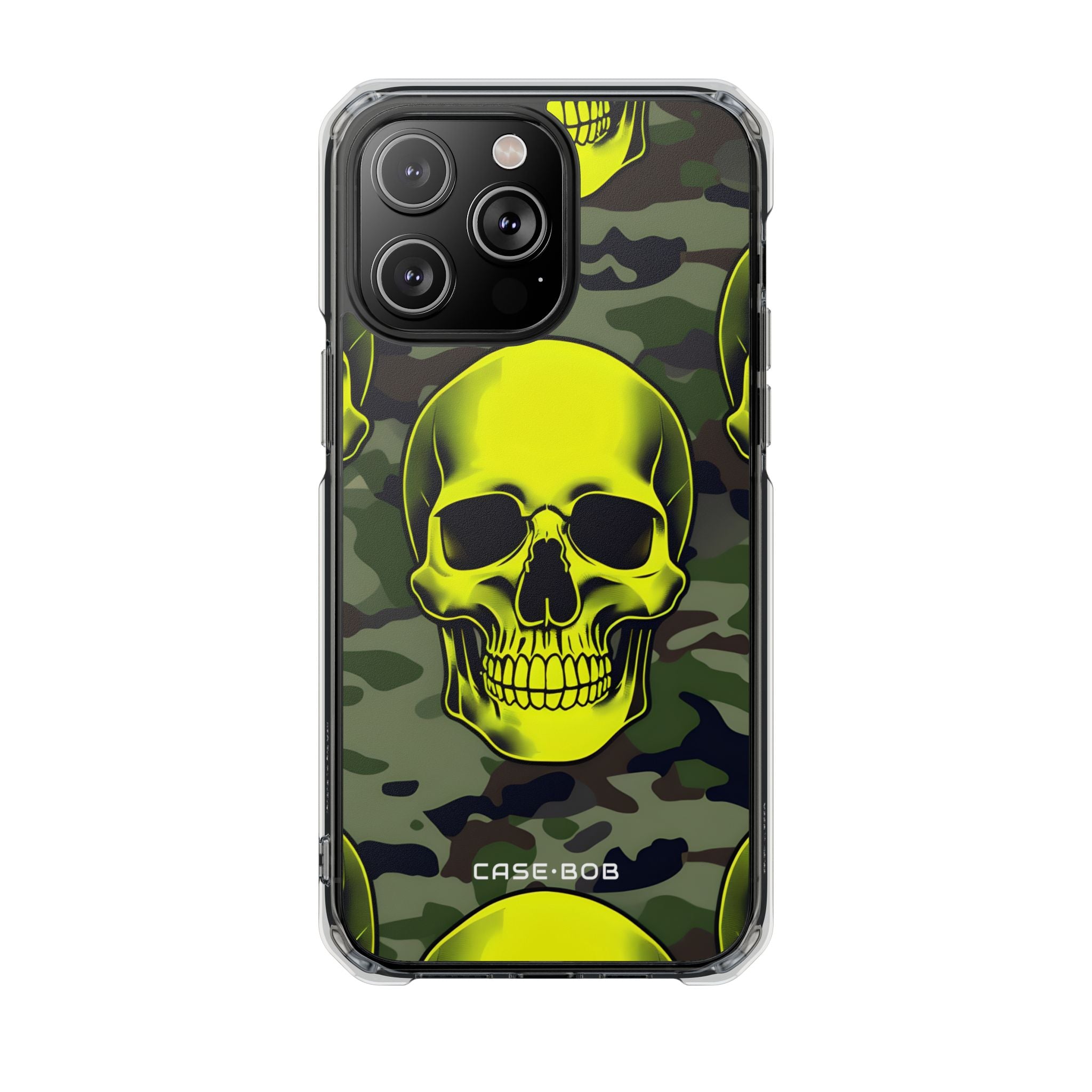 Neon Skull Camo iPhone 14 Pro Max Case - Impact