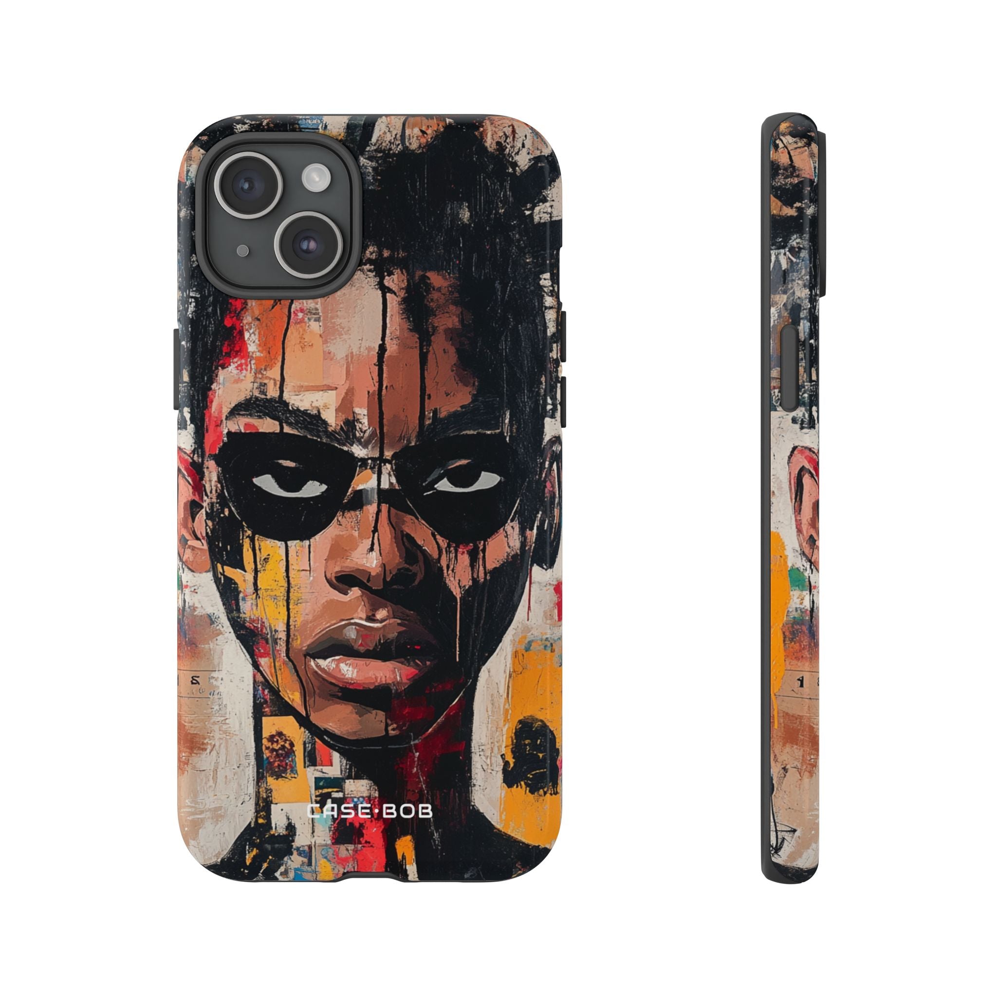 Masked Portrait Drips iPhone 15 Plus Case - Tough