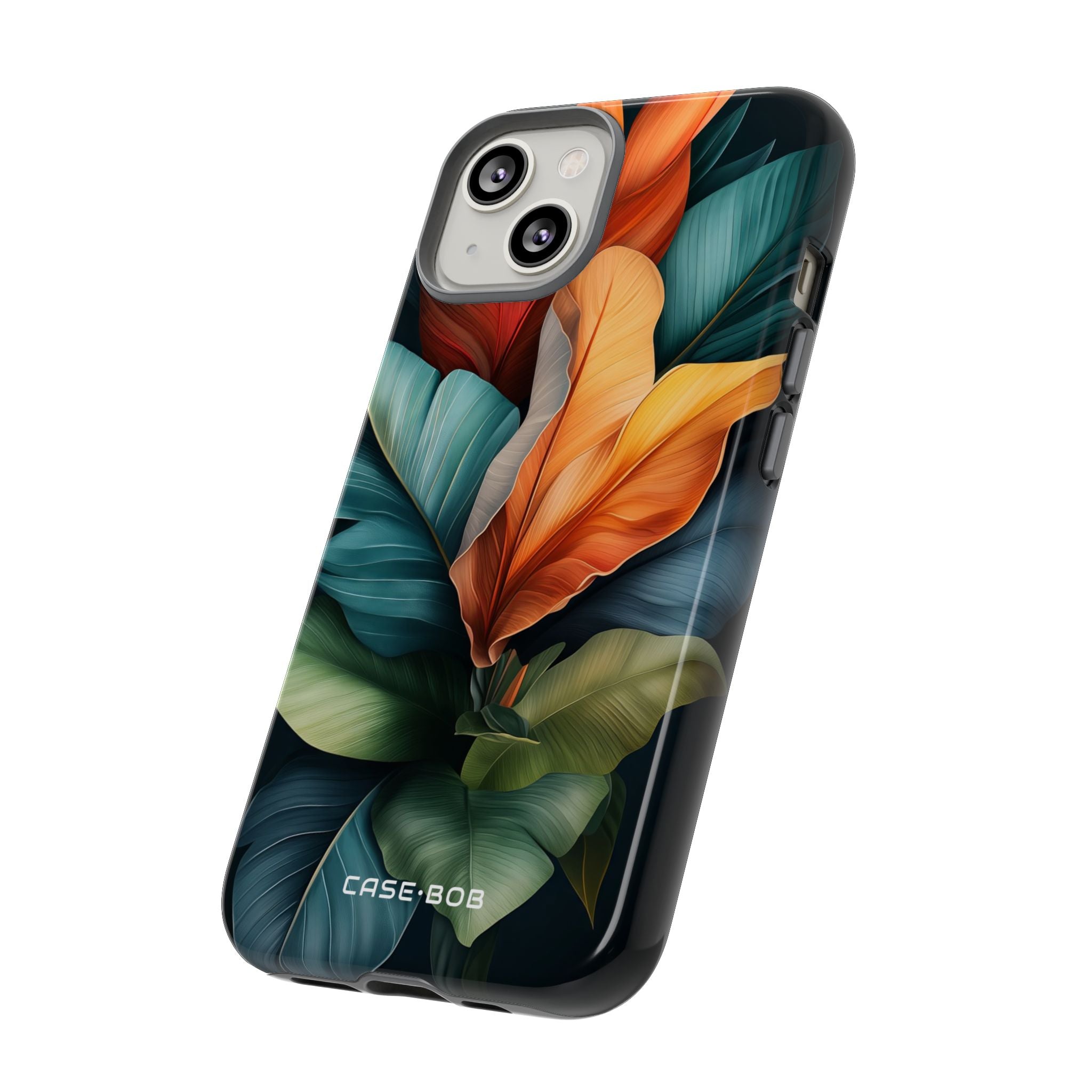 Tropical Leafburst iPhone 14 Case - Tough