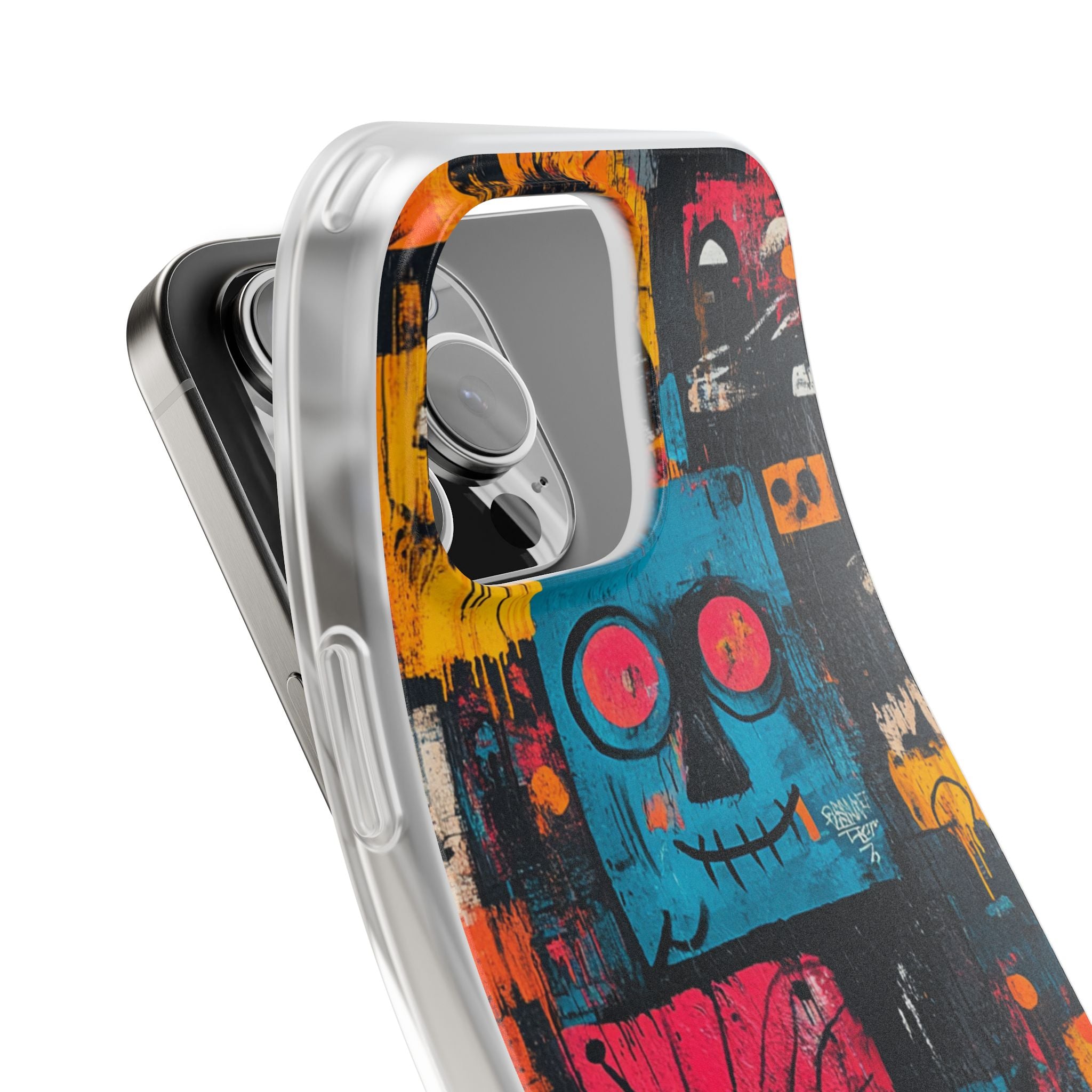 Blue Stitch Smile iPhone 16 Pro Max Case - Soft