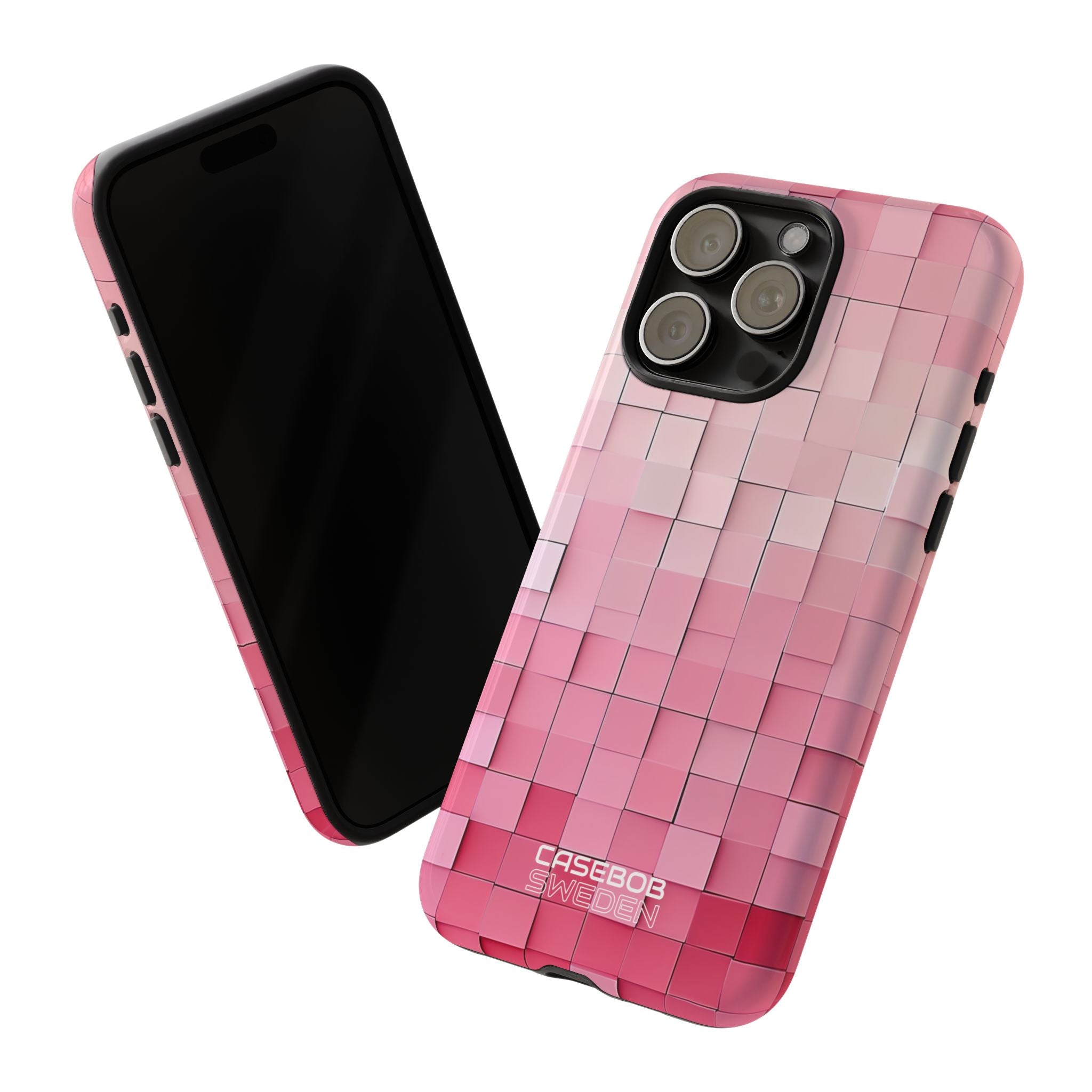 Bagliore a mosaico rosa iPhone 15 - Tough