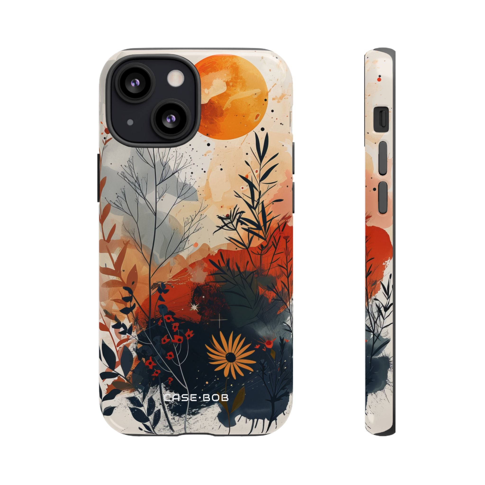 Orange Solstice iPhone 13 Mini Case - Tough