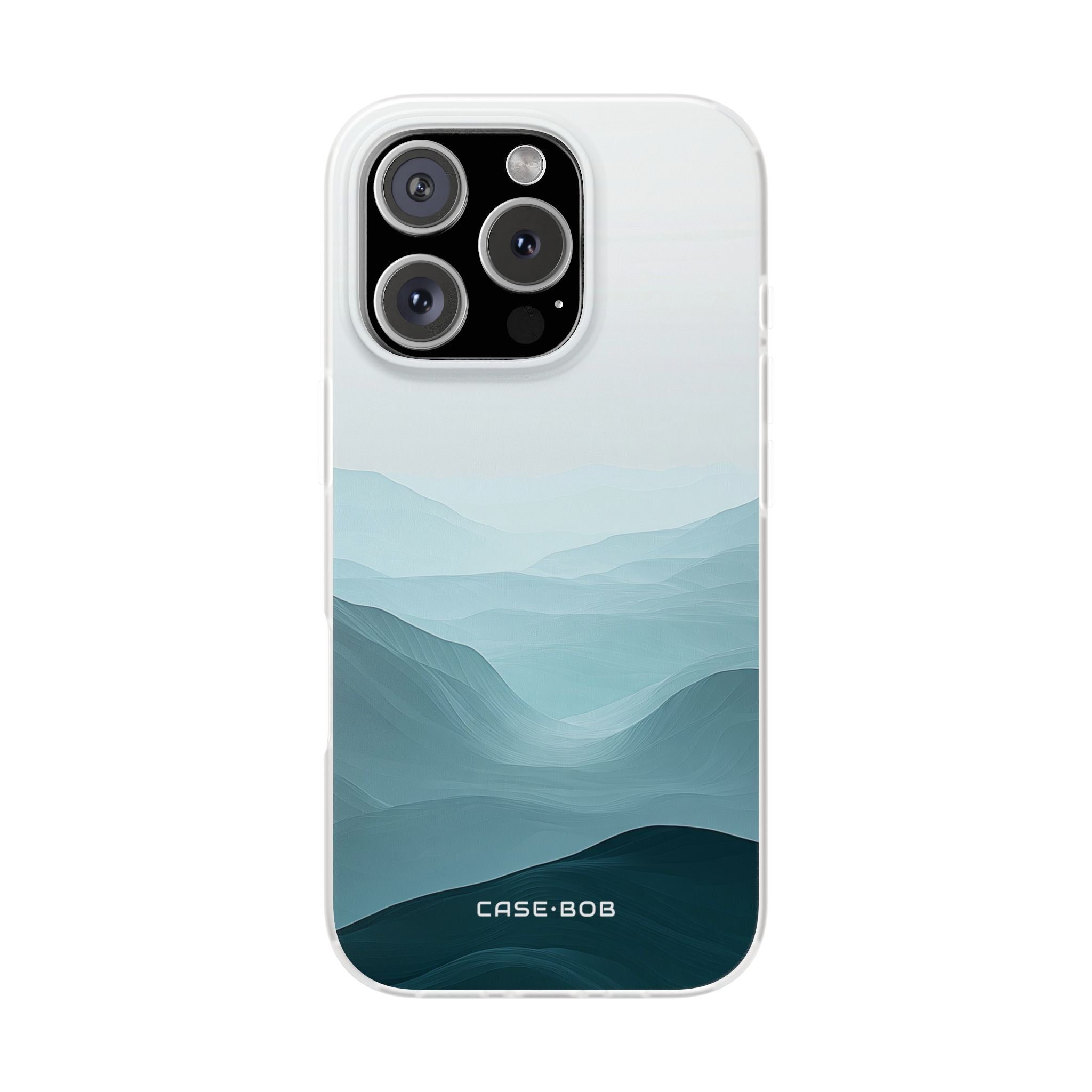 Teal Mist Mountains iPhone 16 Pro Case - Soft