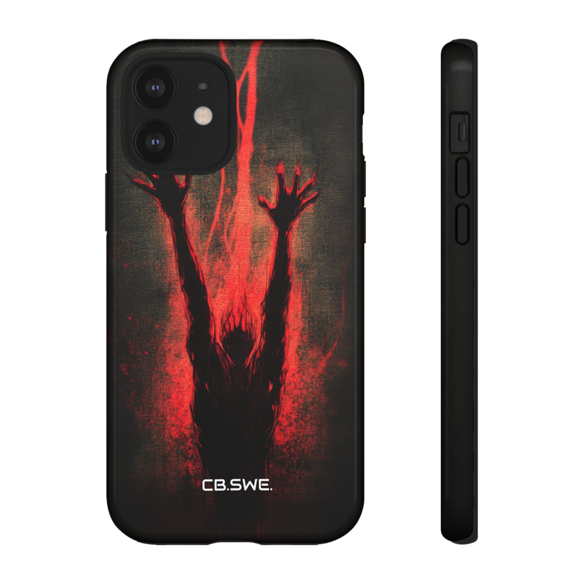 Dark Red Reflective Demons Arms iPhone 12 - Tough