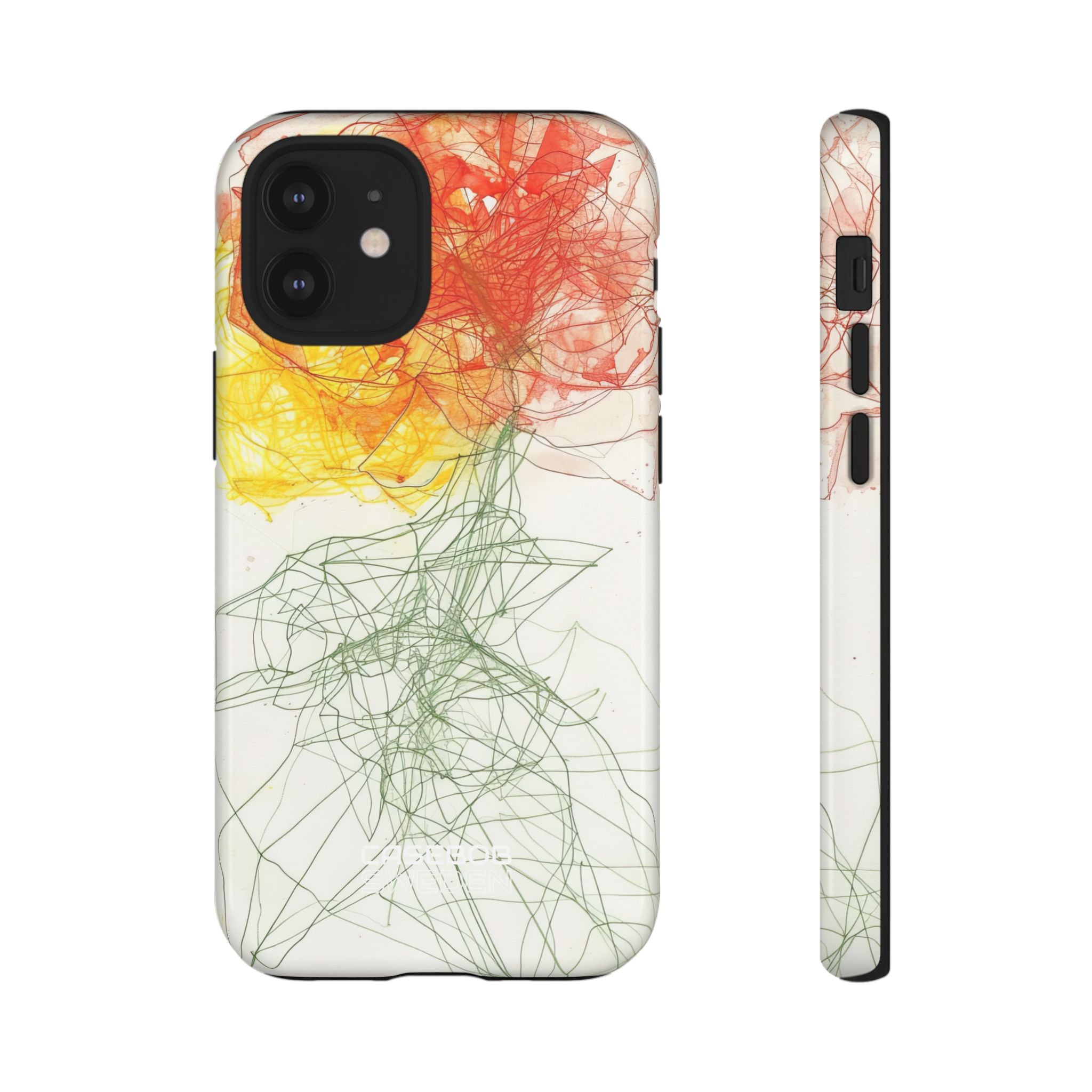 Fiery Blossom Tangle iPhone 12 - Tough