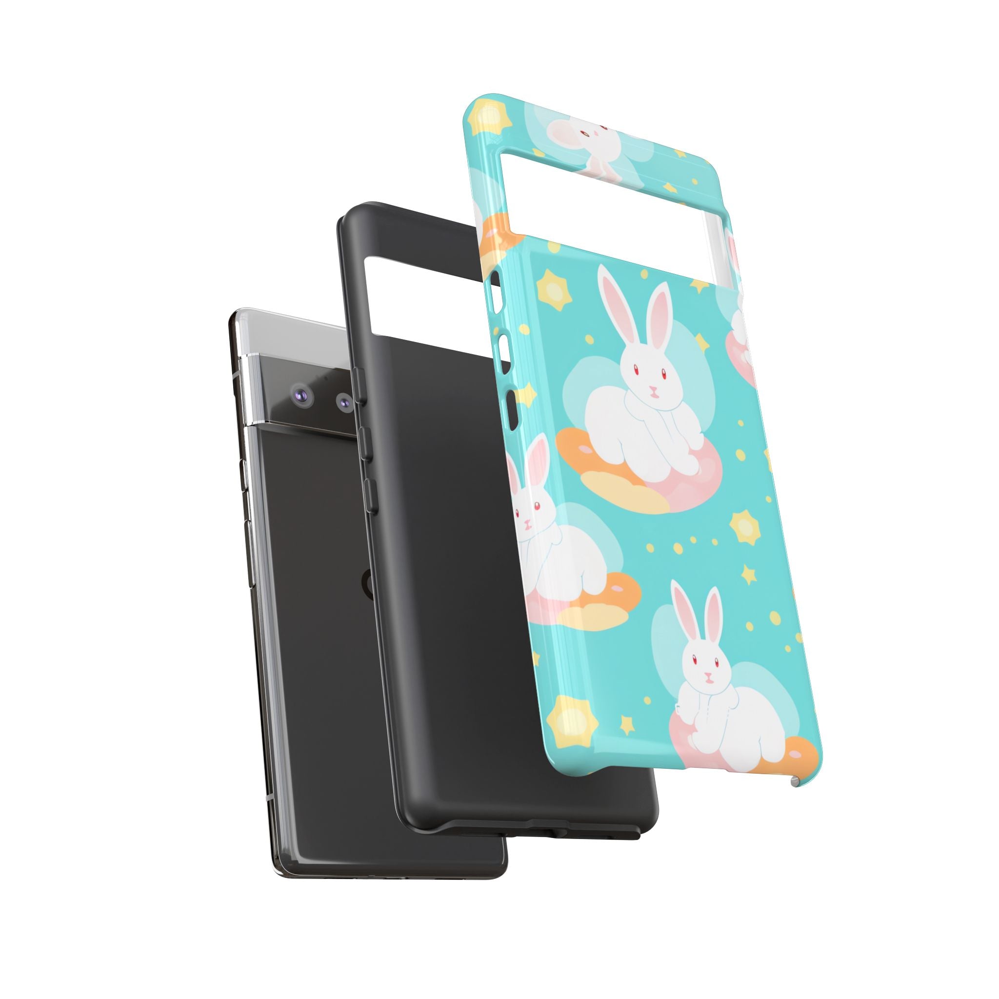 Bunnies Float Dreamily - Google Pixel Case