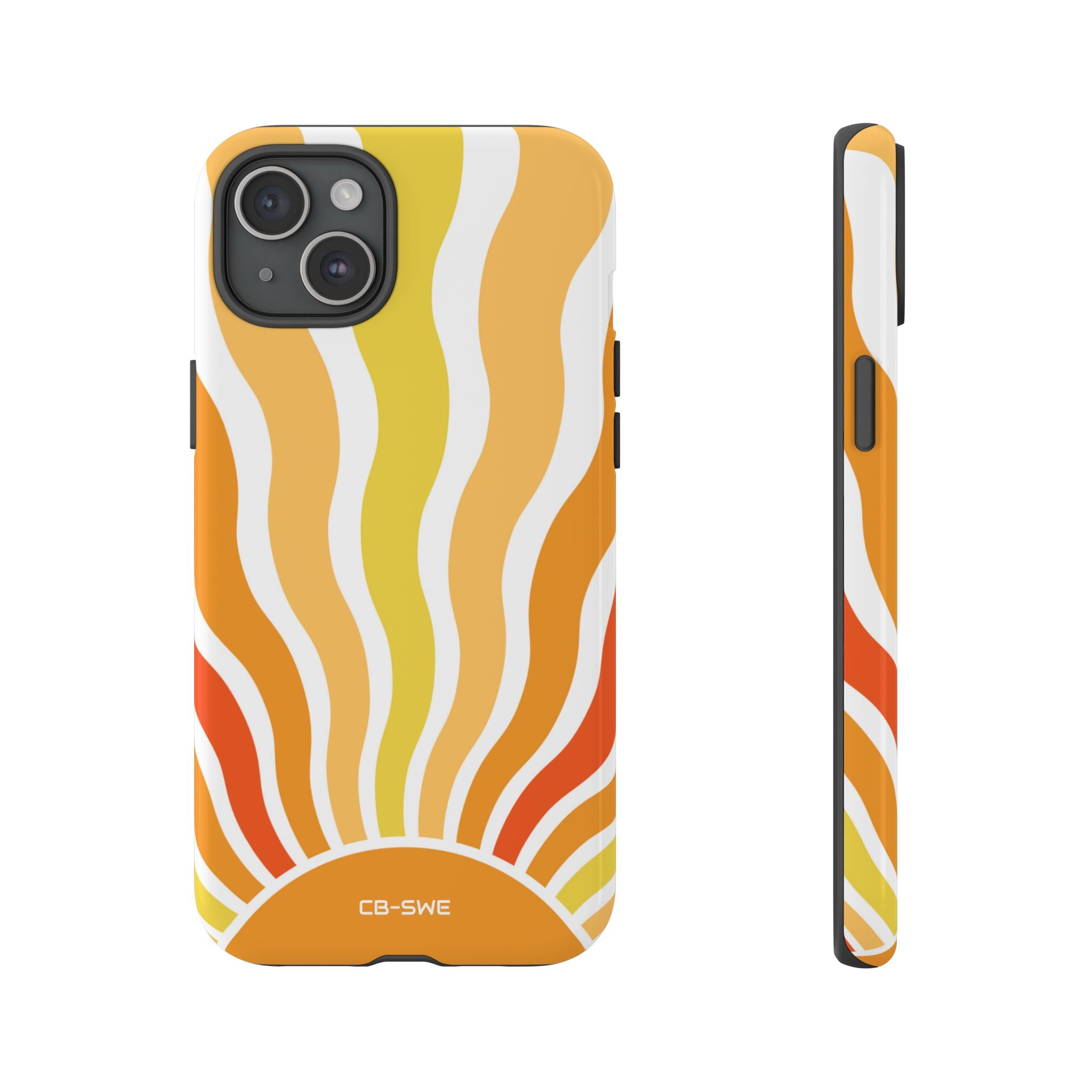 Retro Sunshine Waves - iPhone Case