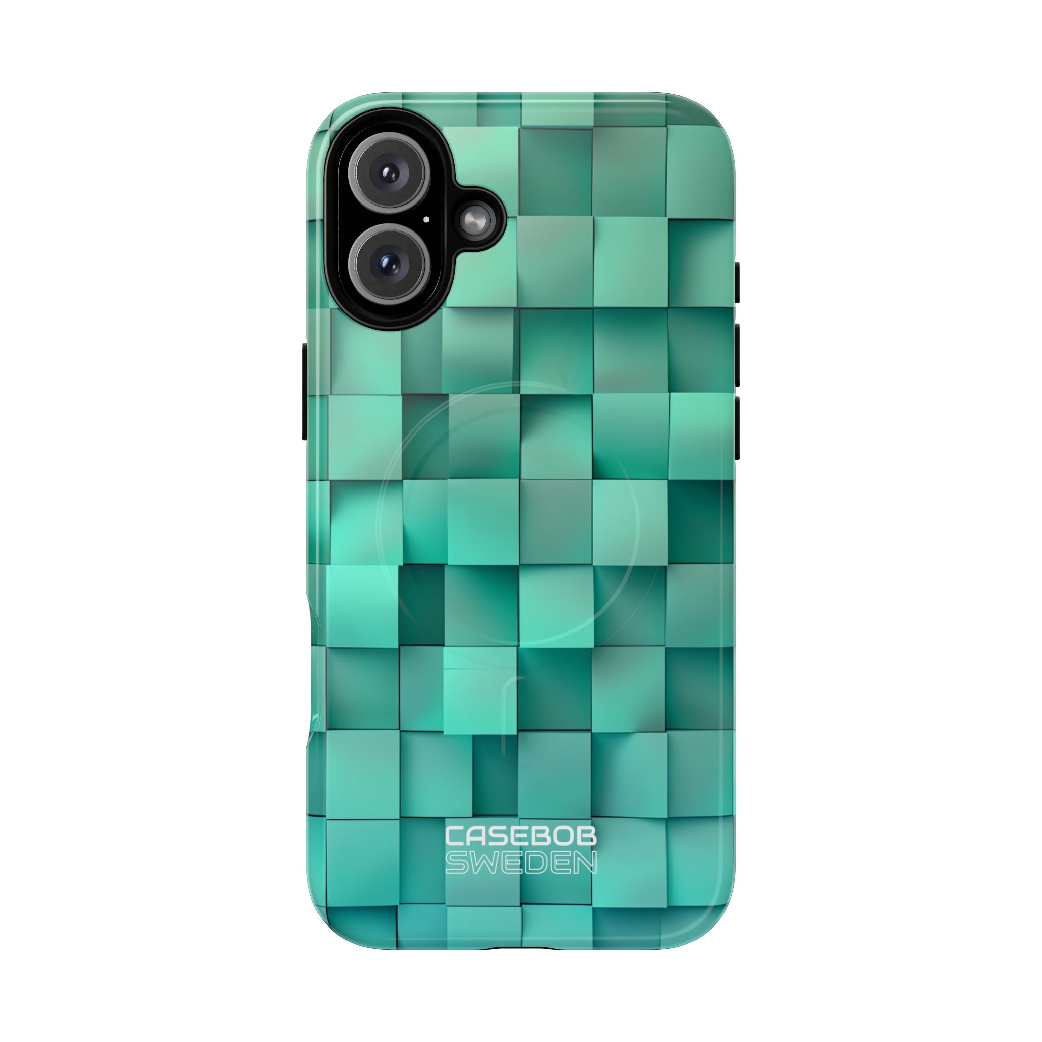 Folded Blue Squares iPhone 16 - Tough+
