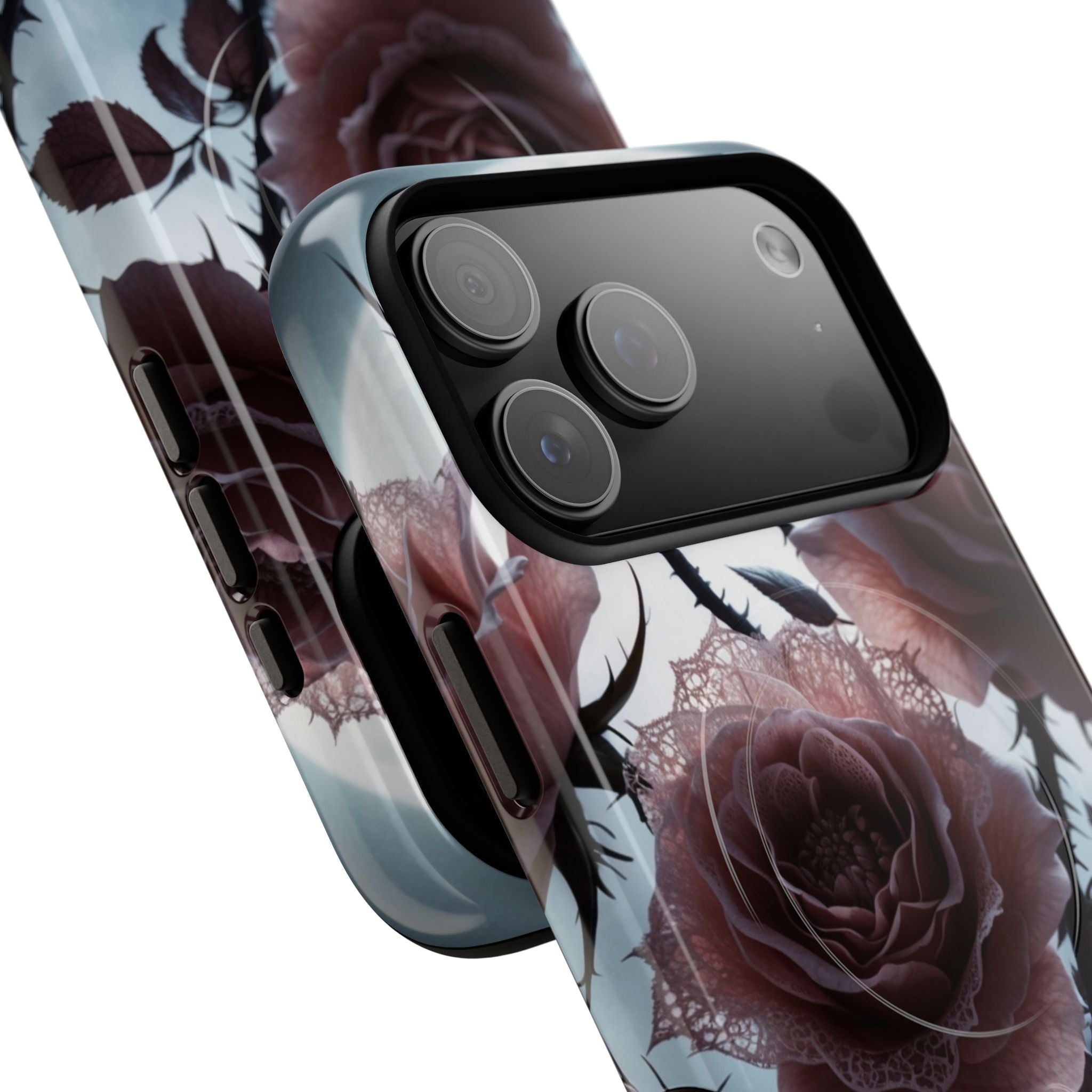 Luminous Rose Thorns iPhone 17 Pro Max Case - Tough+